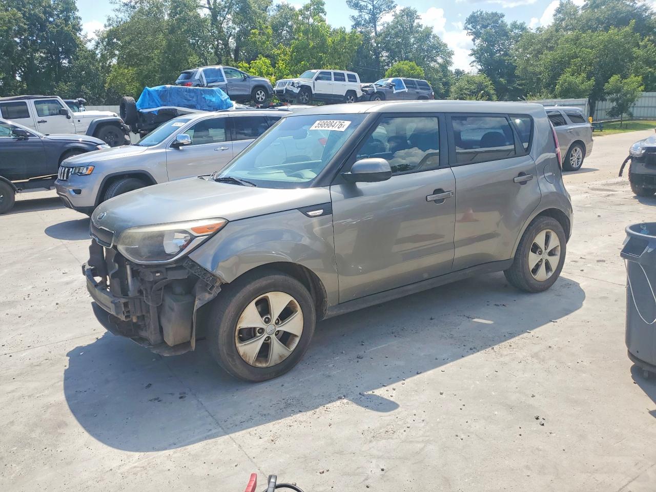 2014 Kia Soul Base Серый vin: KNDJN2A22E7060300