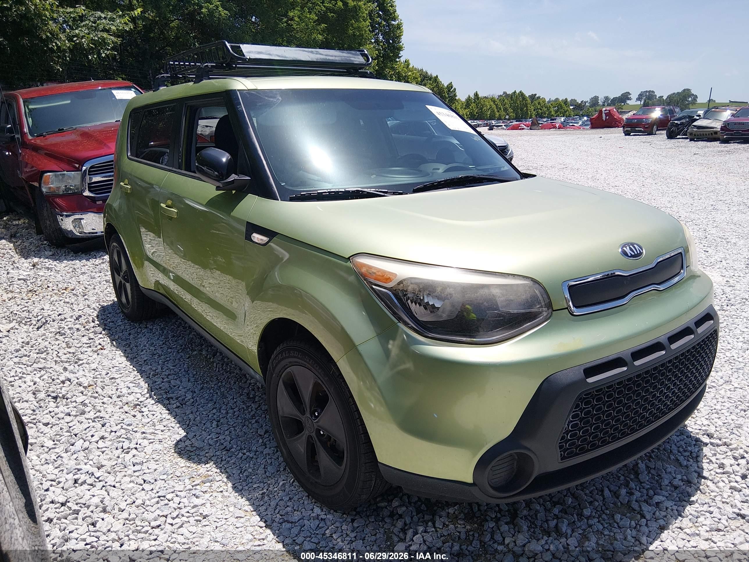 2014 Kia Soul   Зеленый vin: KNDJN2A22E7713028