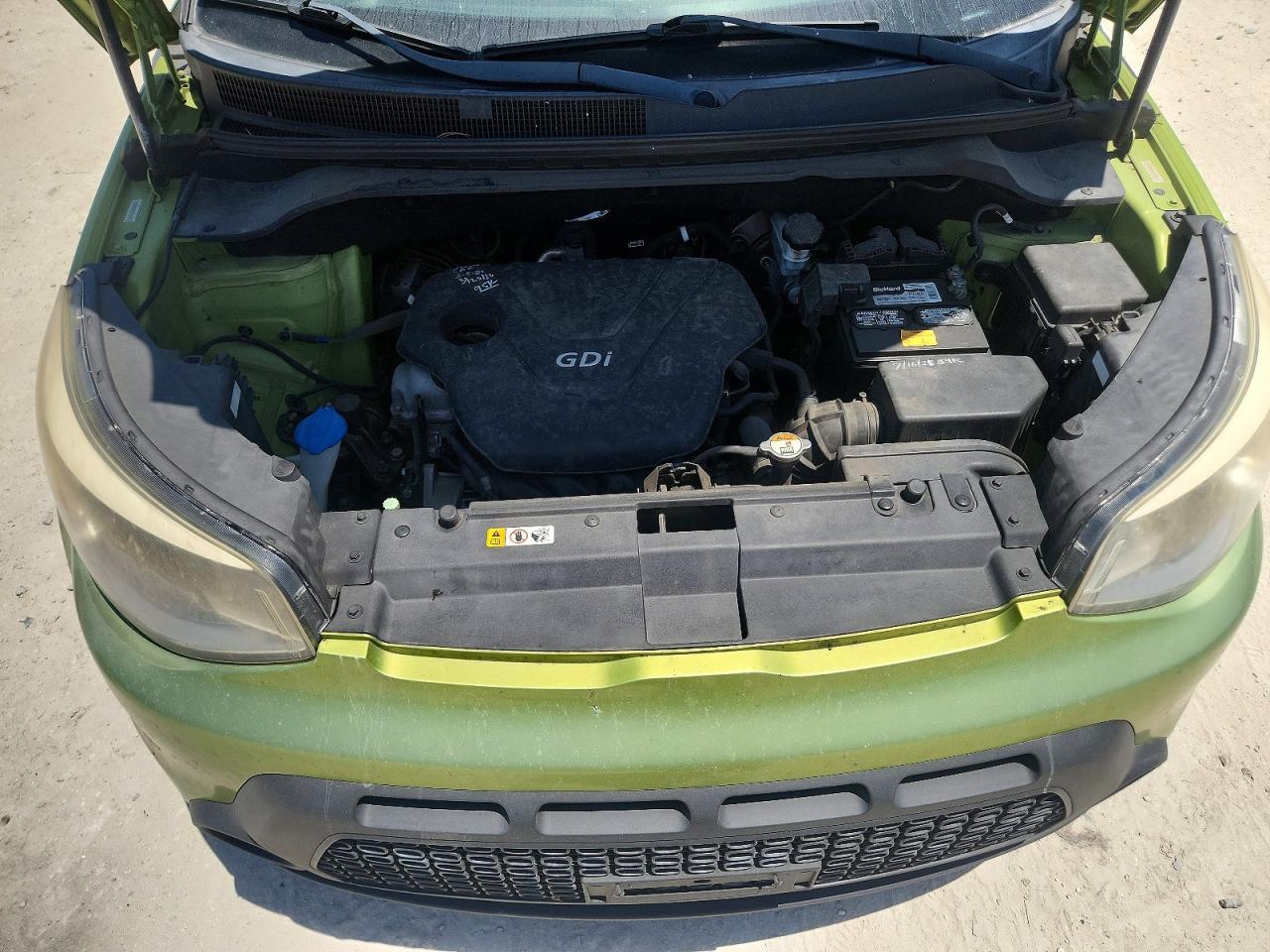 2014 Kia Soul Base Green vin: KNDJN2A22E7723087