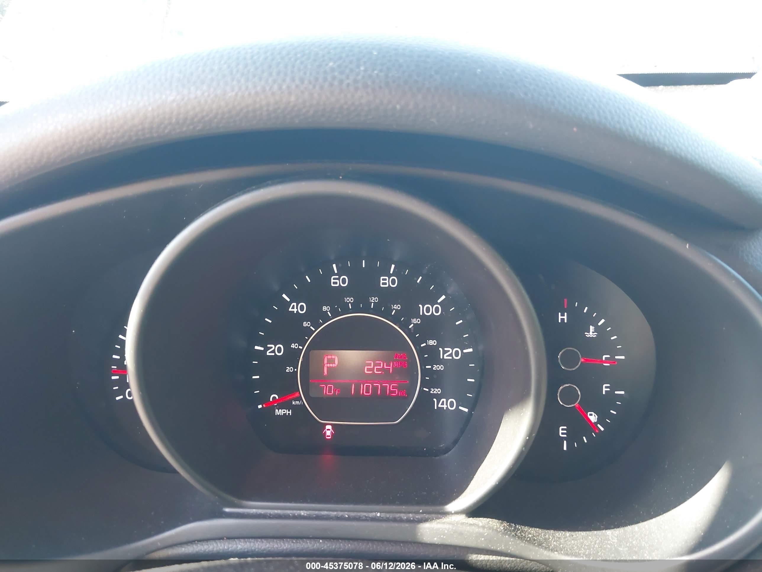 2015 Kia Soul   Gray vin: KNDJN2A22F7122747