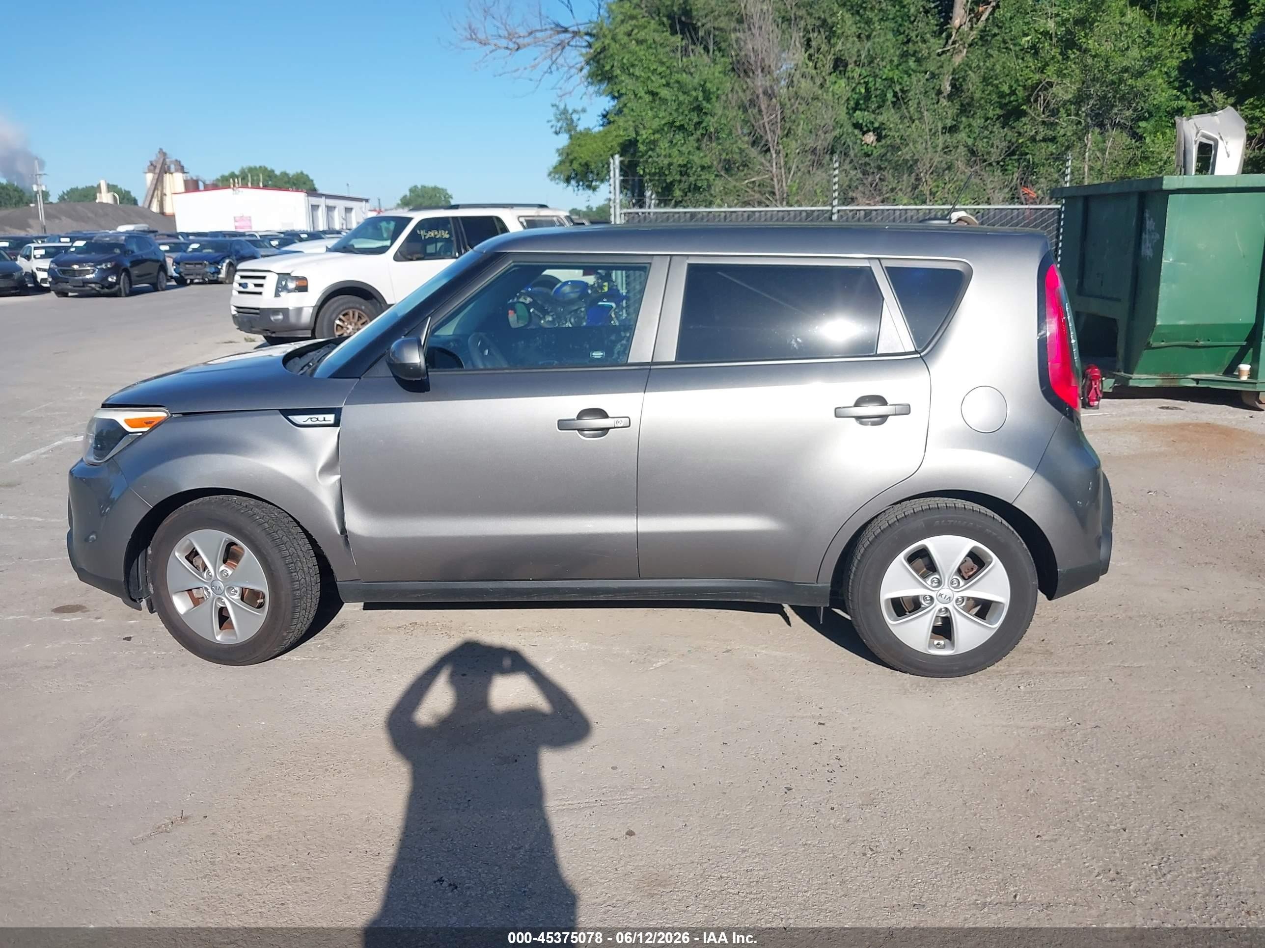 2015 Kia Soul   Gray vin: KNDJN2A22F7122747