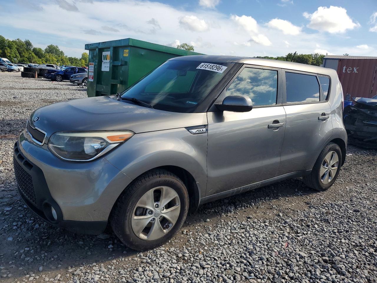 2015 Kia Soul Base Gray vin: KNDJN2A22F7152671