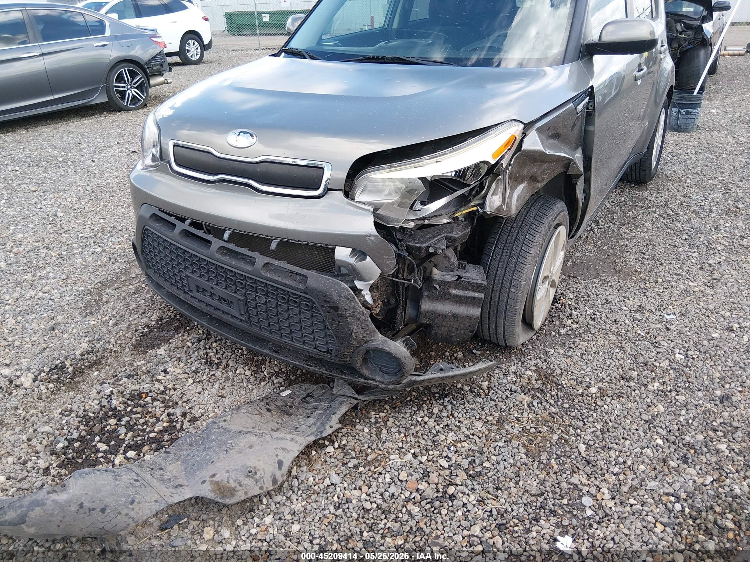 2015 Kia Soul   Gray vin: KNDJN2A22F7176257
