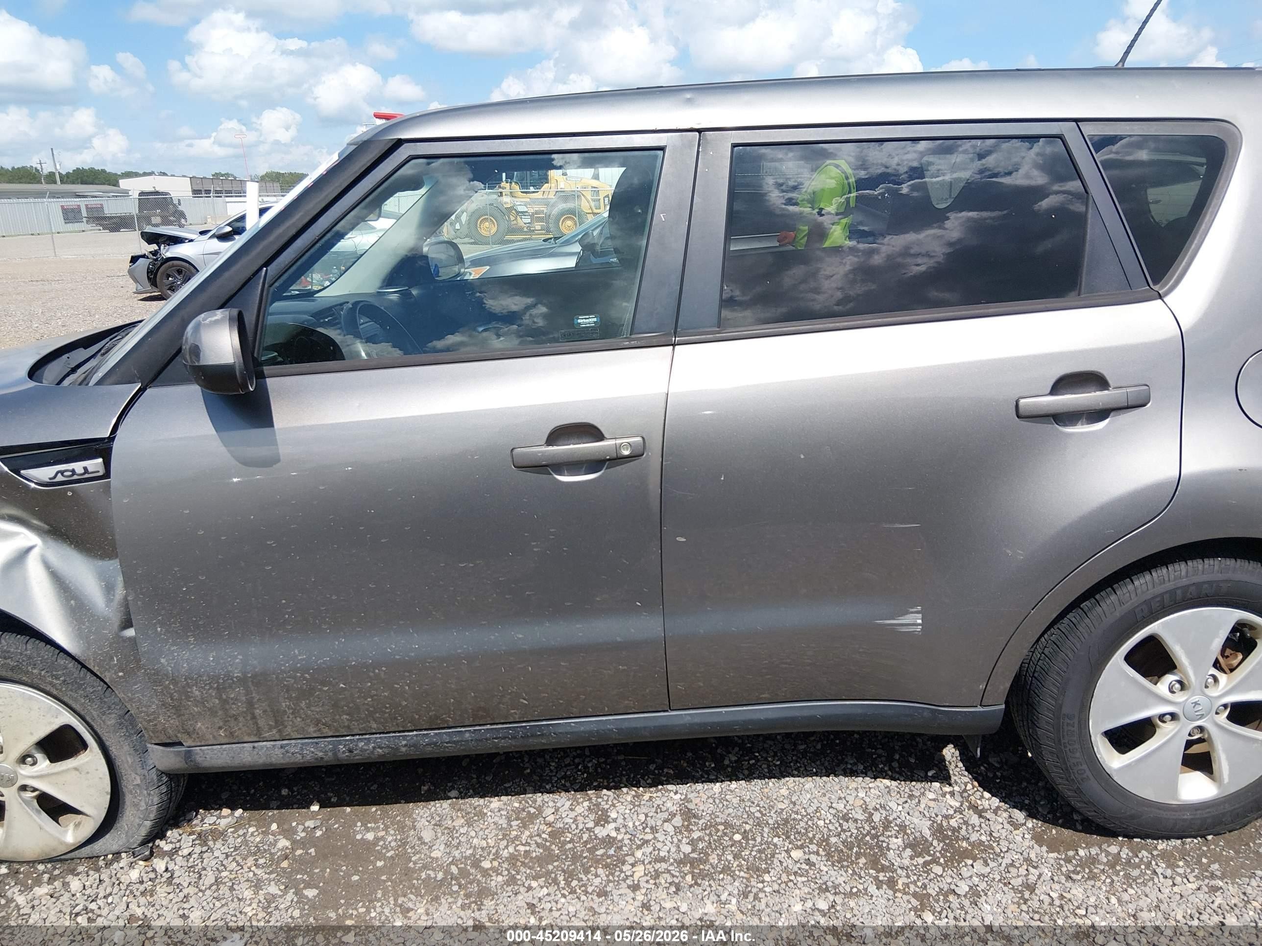 2015 Kia Soul   Gray vin: KNDJN2A22F7176257