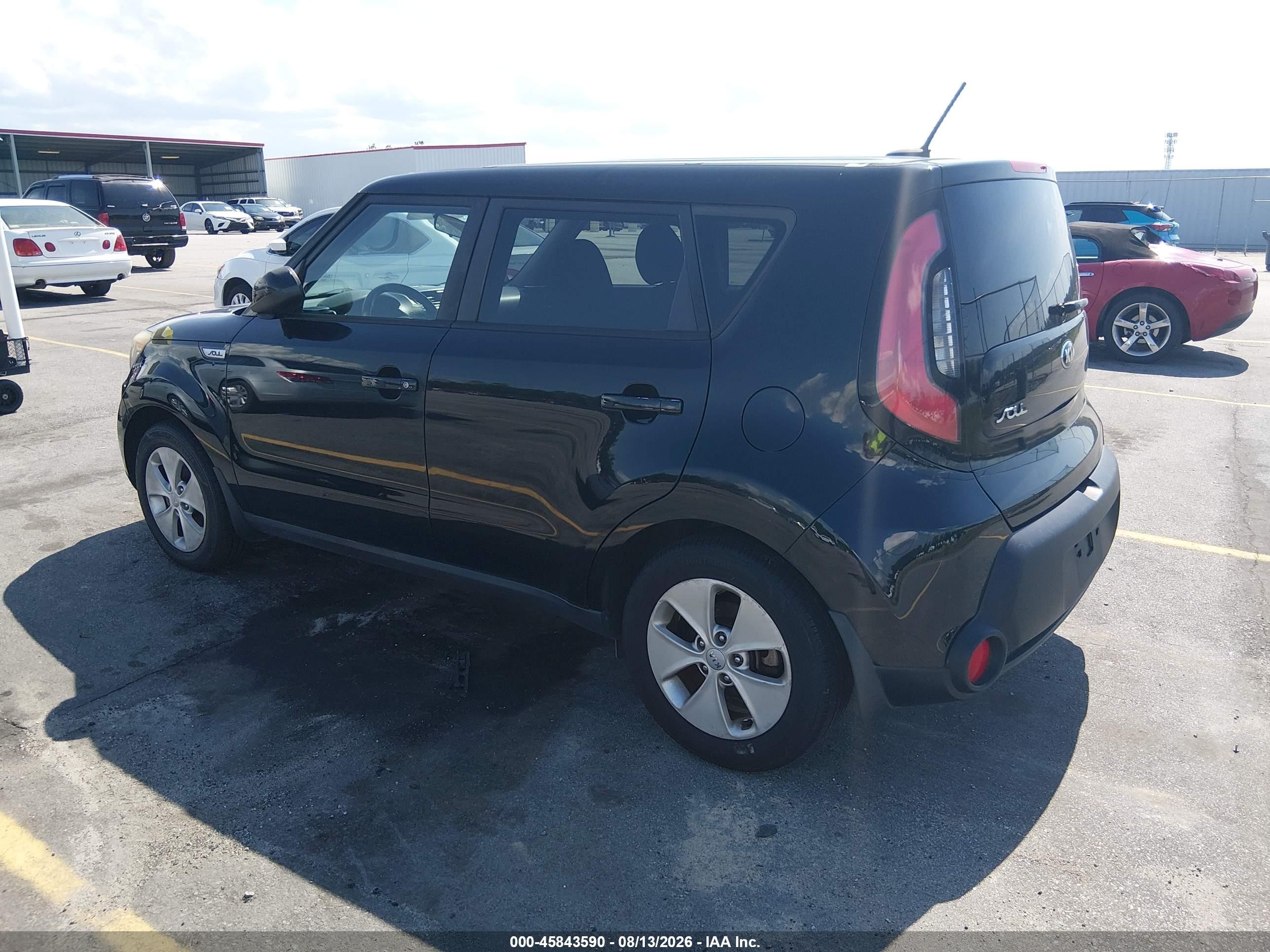2015 Kia Soul   Black vin: KNDJN2A22F7205532