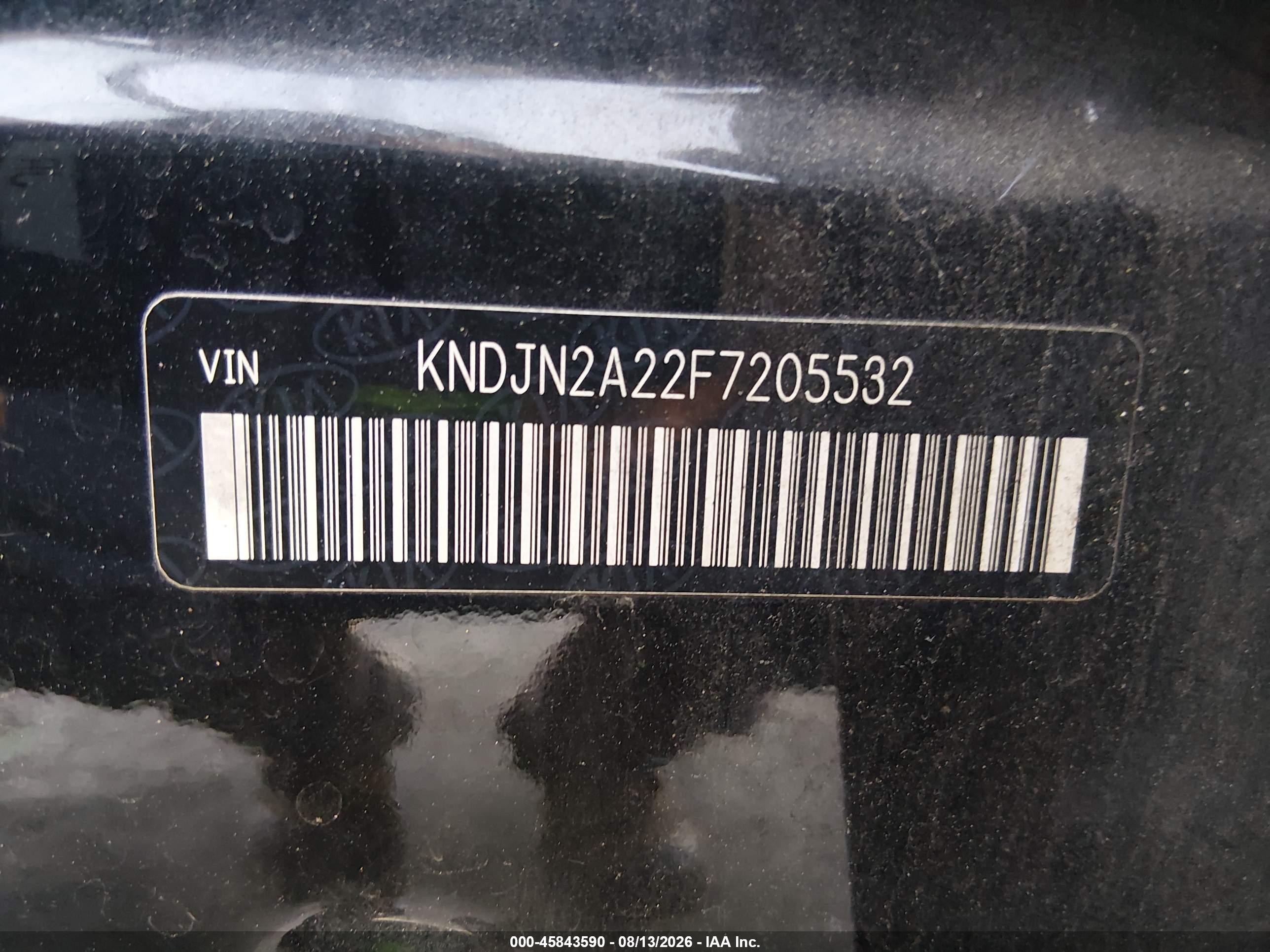 2015 Kia Soul   Black vin: KNDJN2A22F7205532
