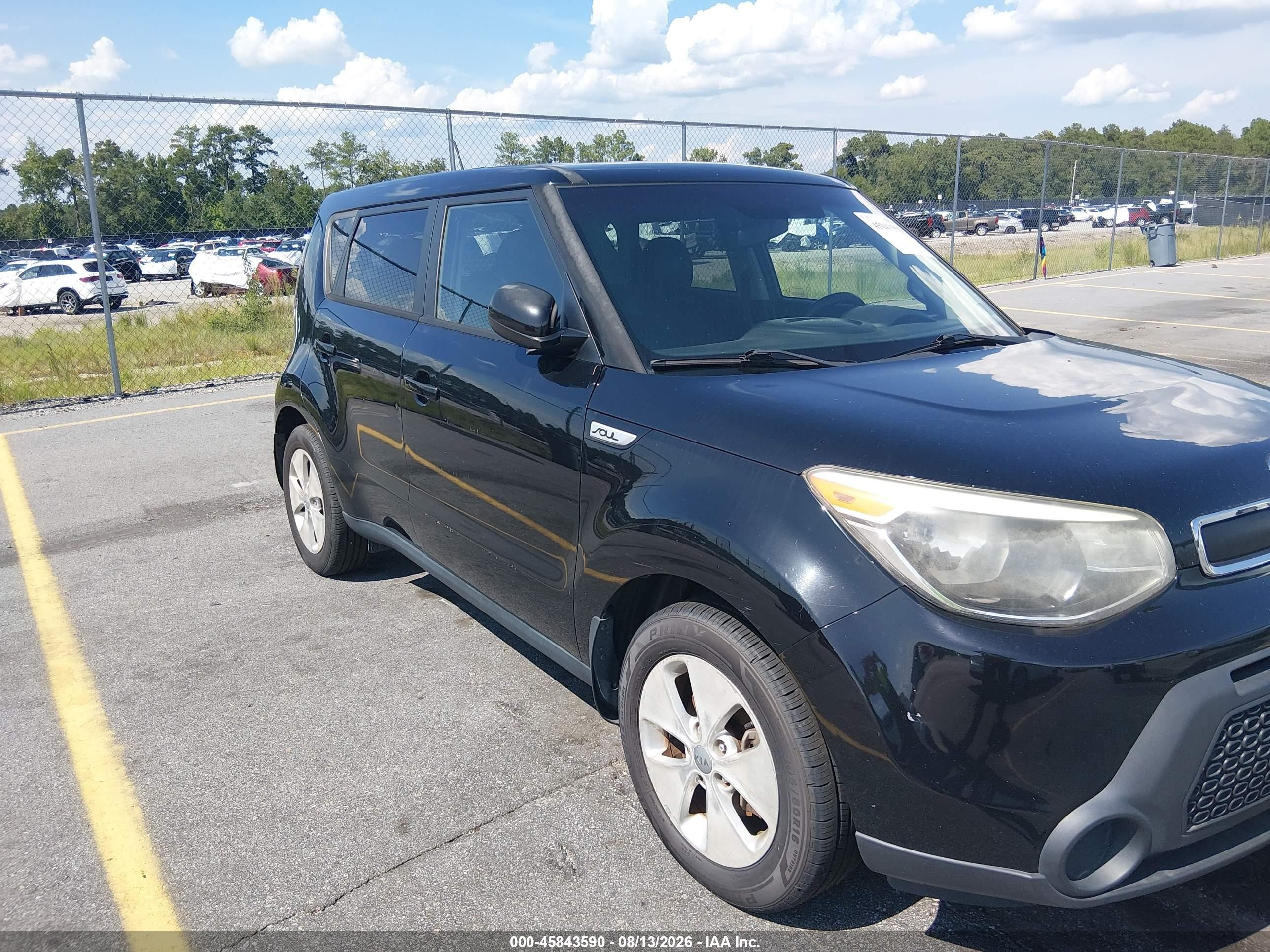 2015 Kia Soul   Black vin: KNDJN2A22F7205532