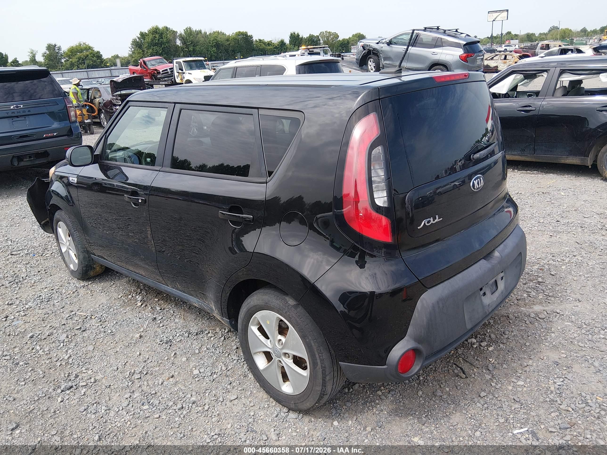 2015 Kia Soul   Black vin: KNDJN2A22F7753739