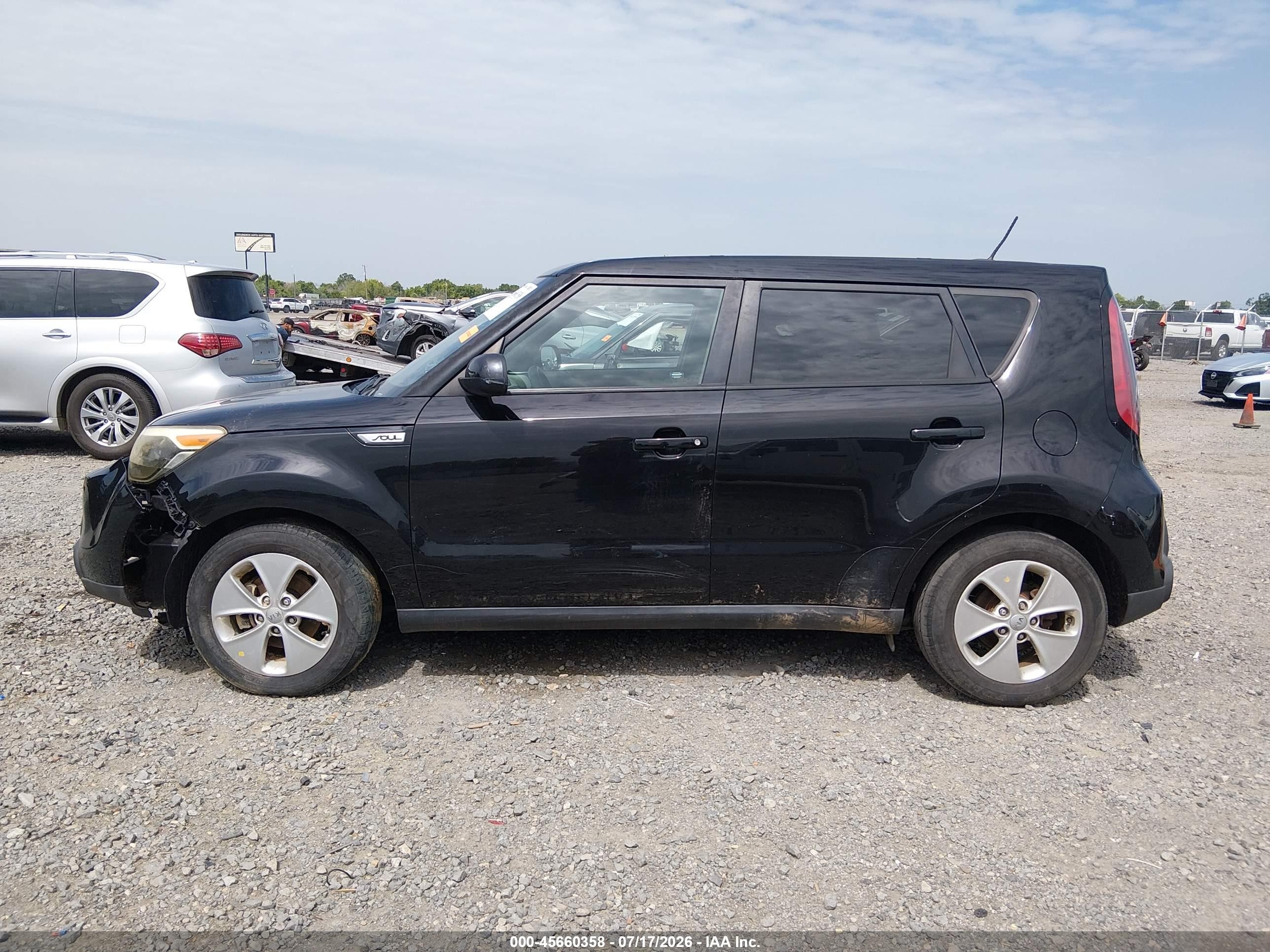 2015 Kia Soul   Black vin: KNDJN2A22F7753739