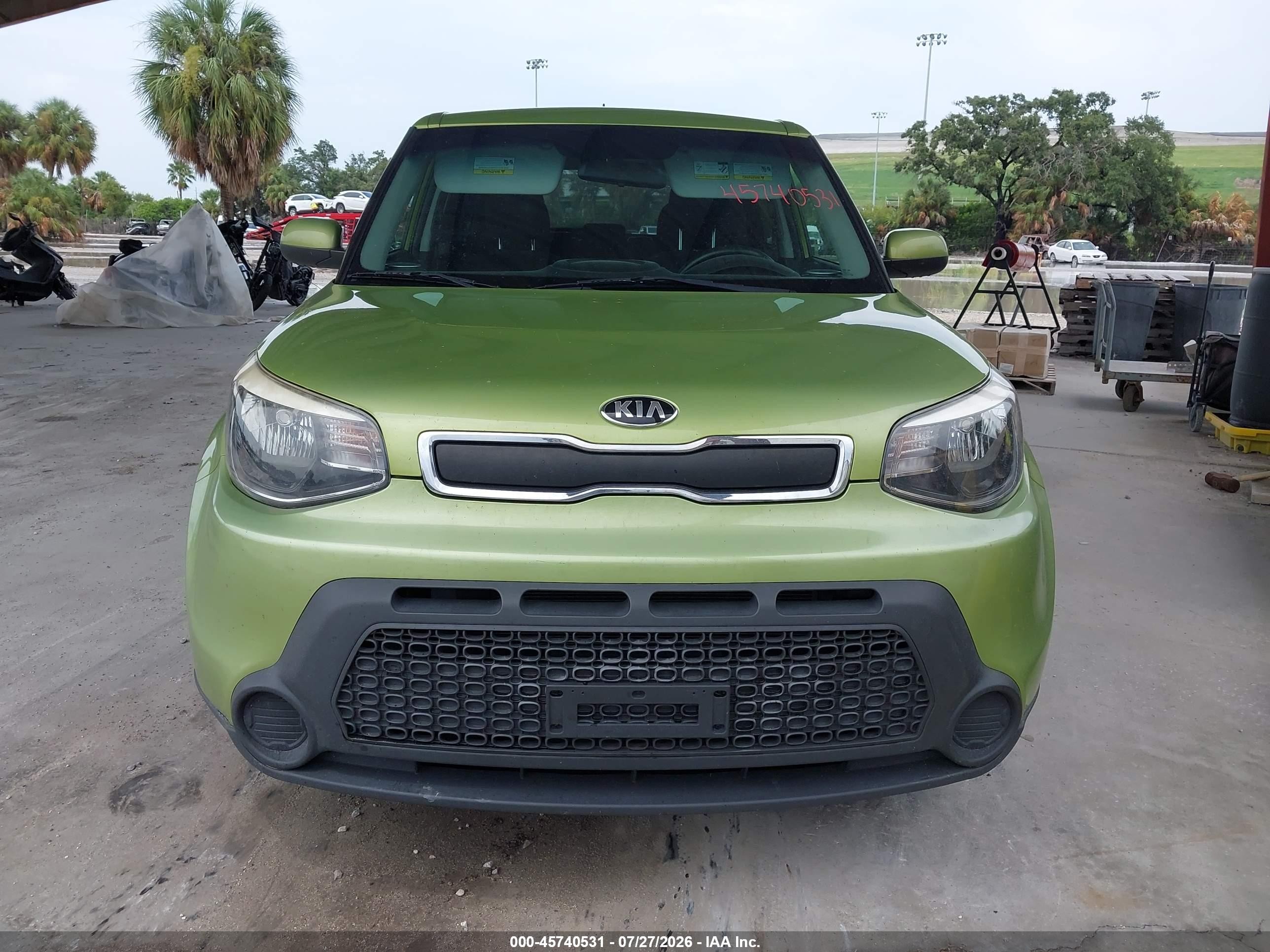 2015 Kia Soul   Green vin: KNDJN2A22F7775773