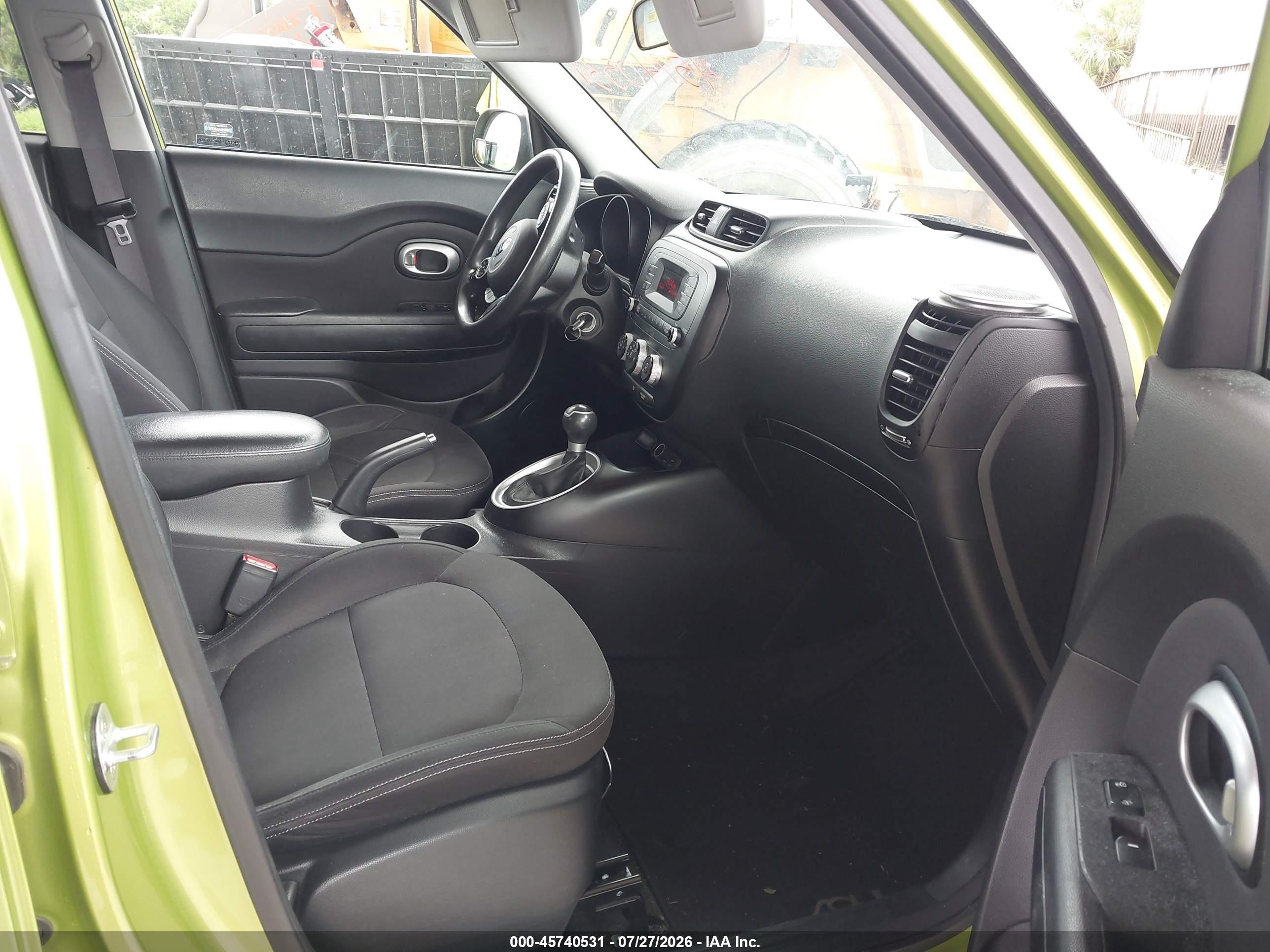 2015 Kia Soul   Green vin: KNDJN2A22F7775773