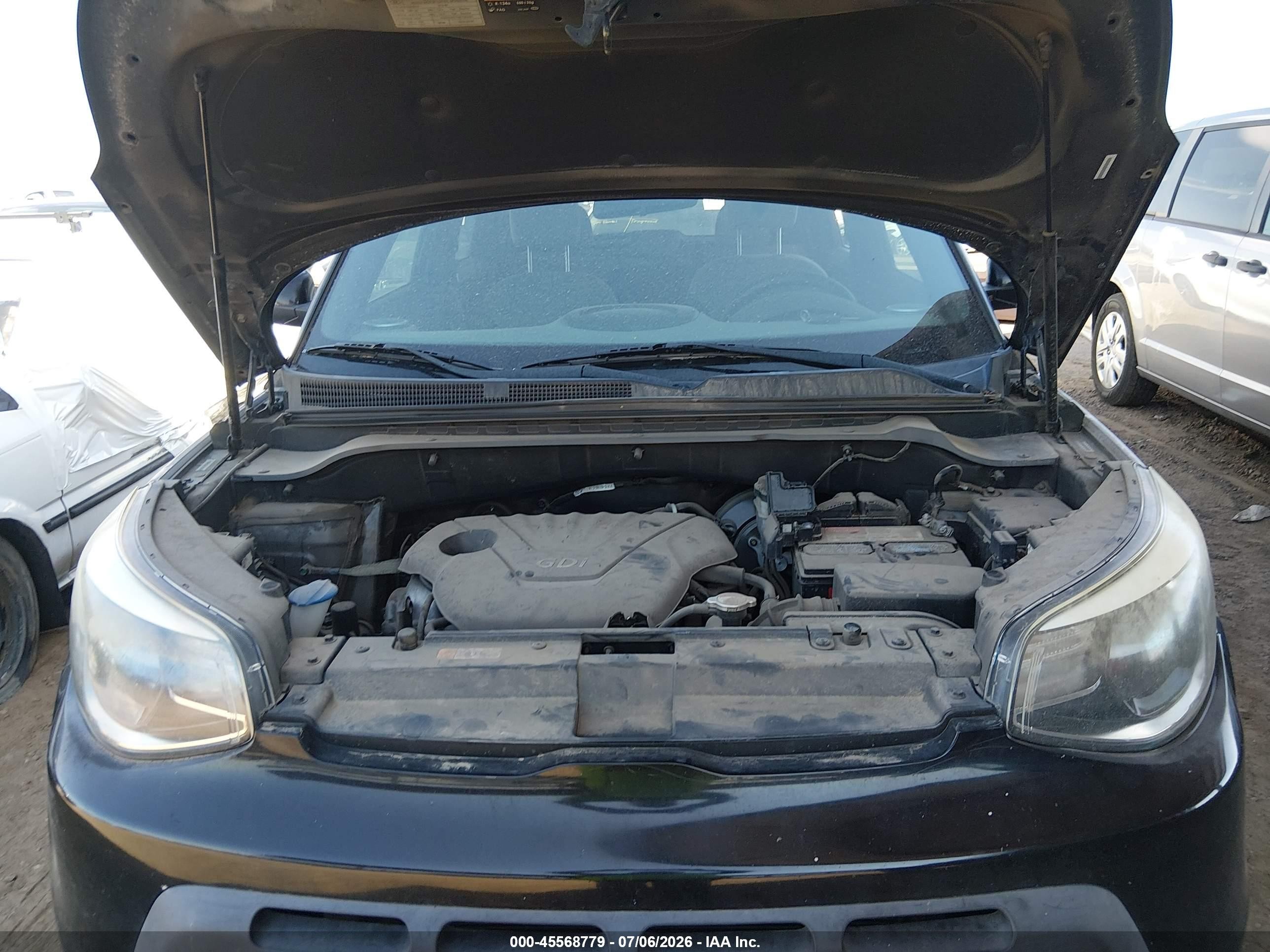 2015 Kia Soul   Black vin: KNDJN2A22F7786479