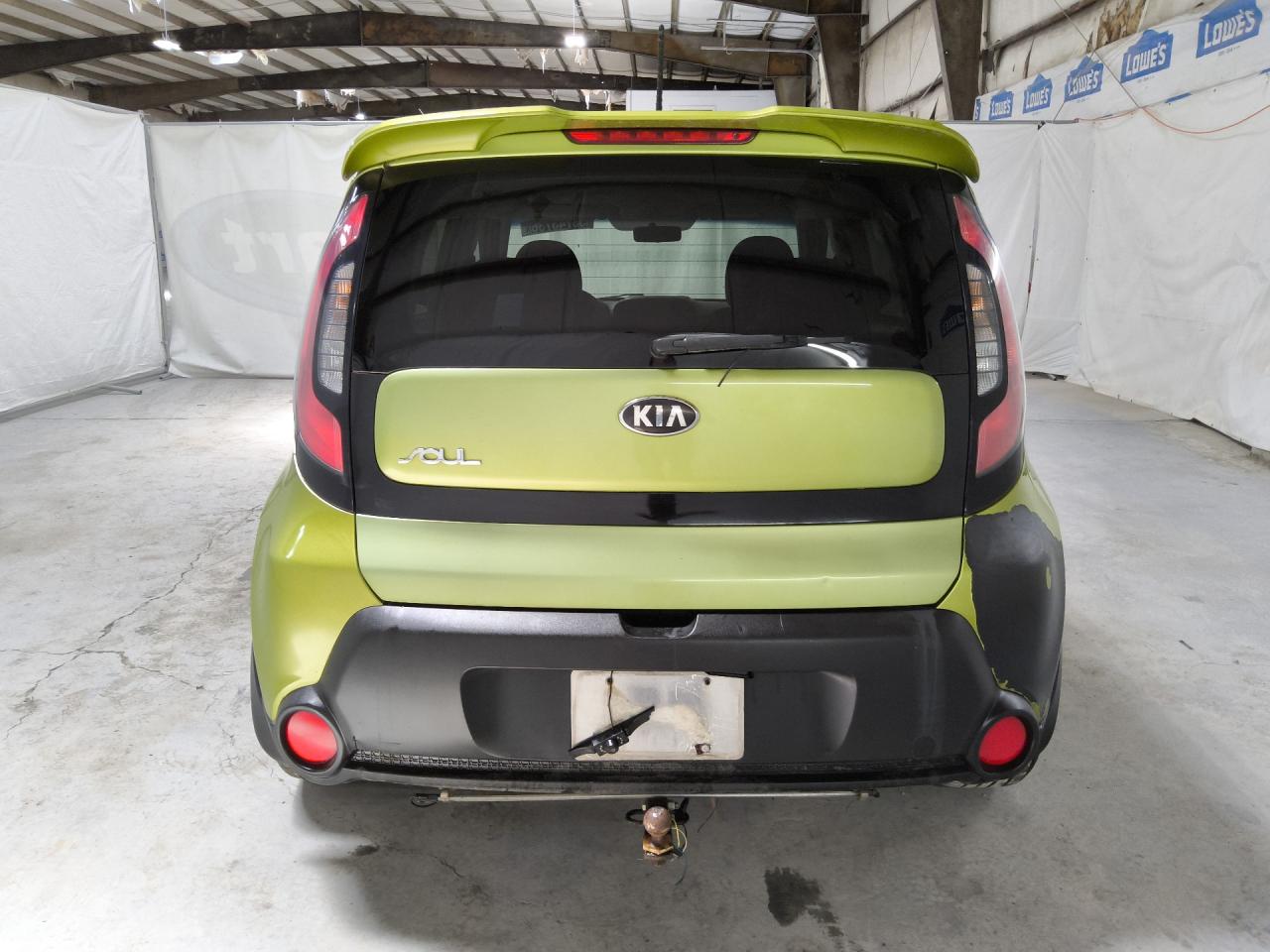 2015 Kia Soul Base Green vin: KNDJN2A22F7791410 Damage: Lift Gate, Dent(S) W/No Paint Dmg, Pdr-1 Dent