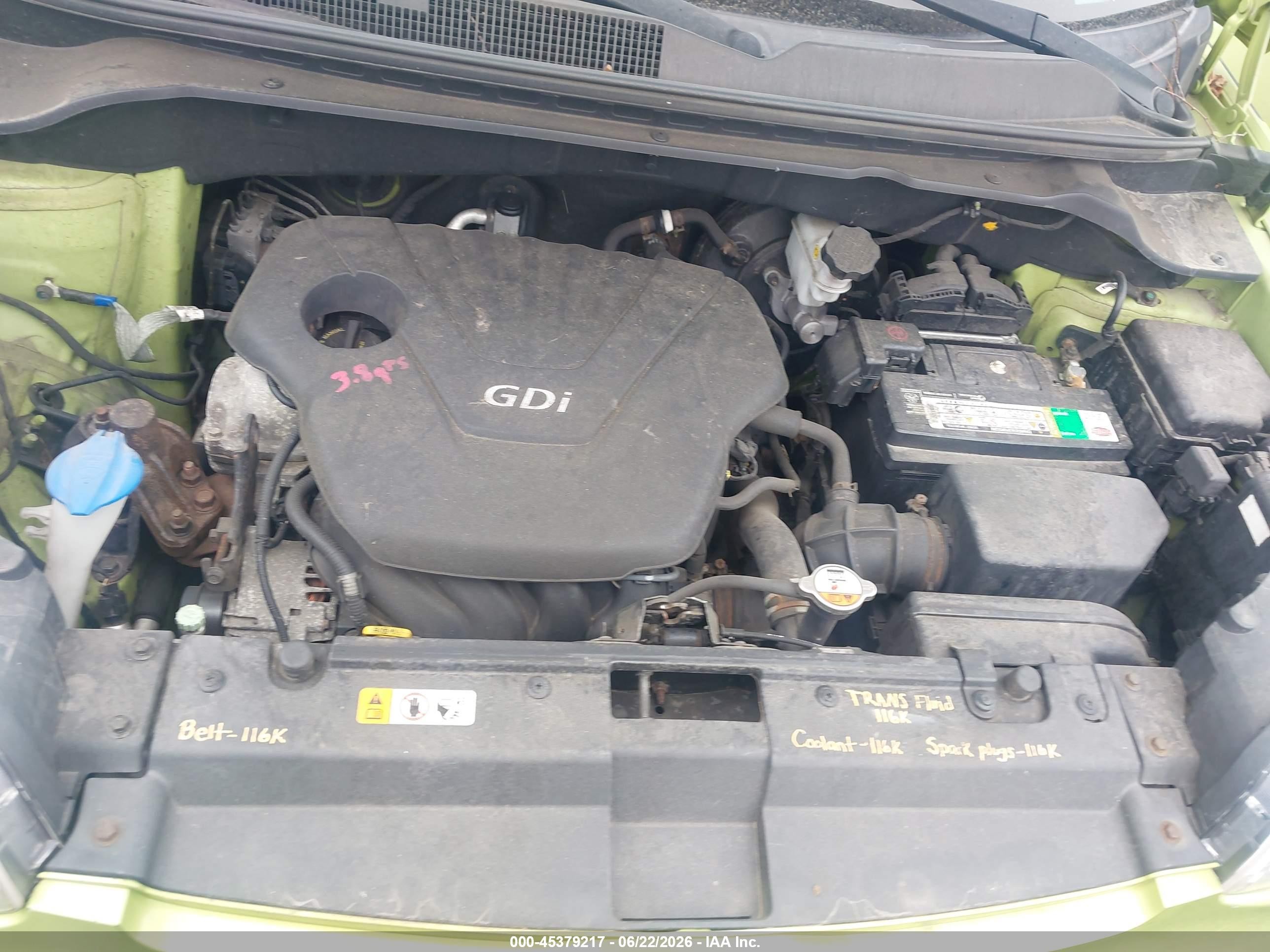 2015 Kia Soul   Green vin: KNDJN2A22F7811400