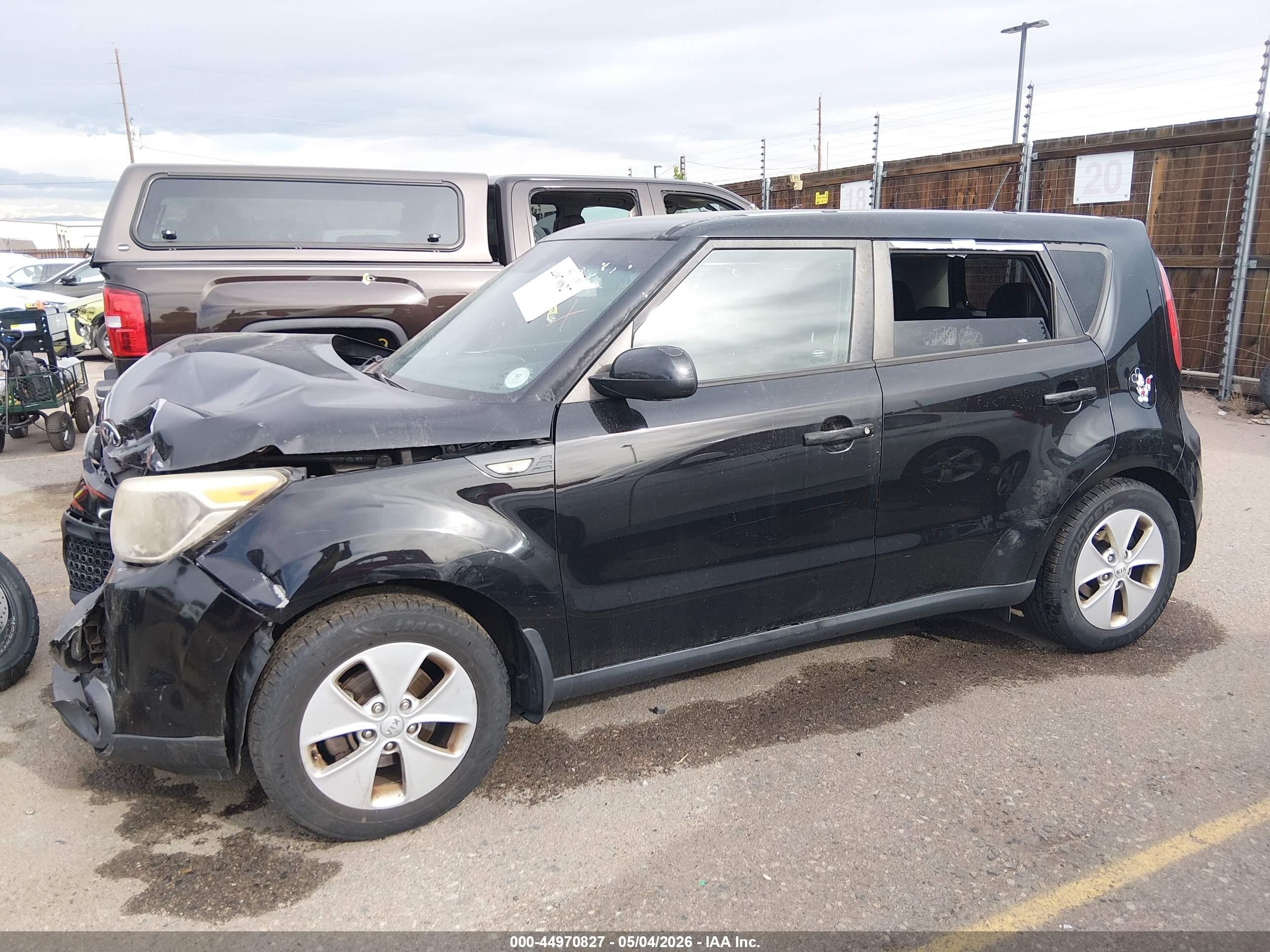 2014 Kia Soul   Black vin: KNDJN2A23E7033669