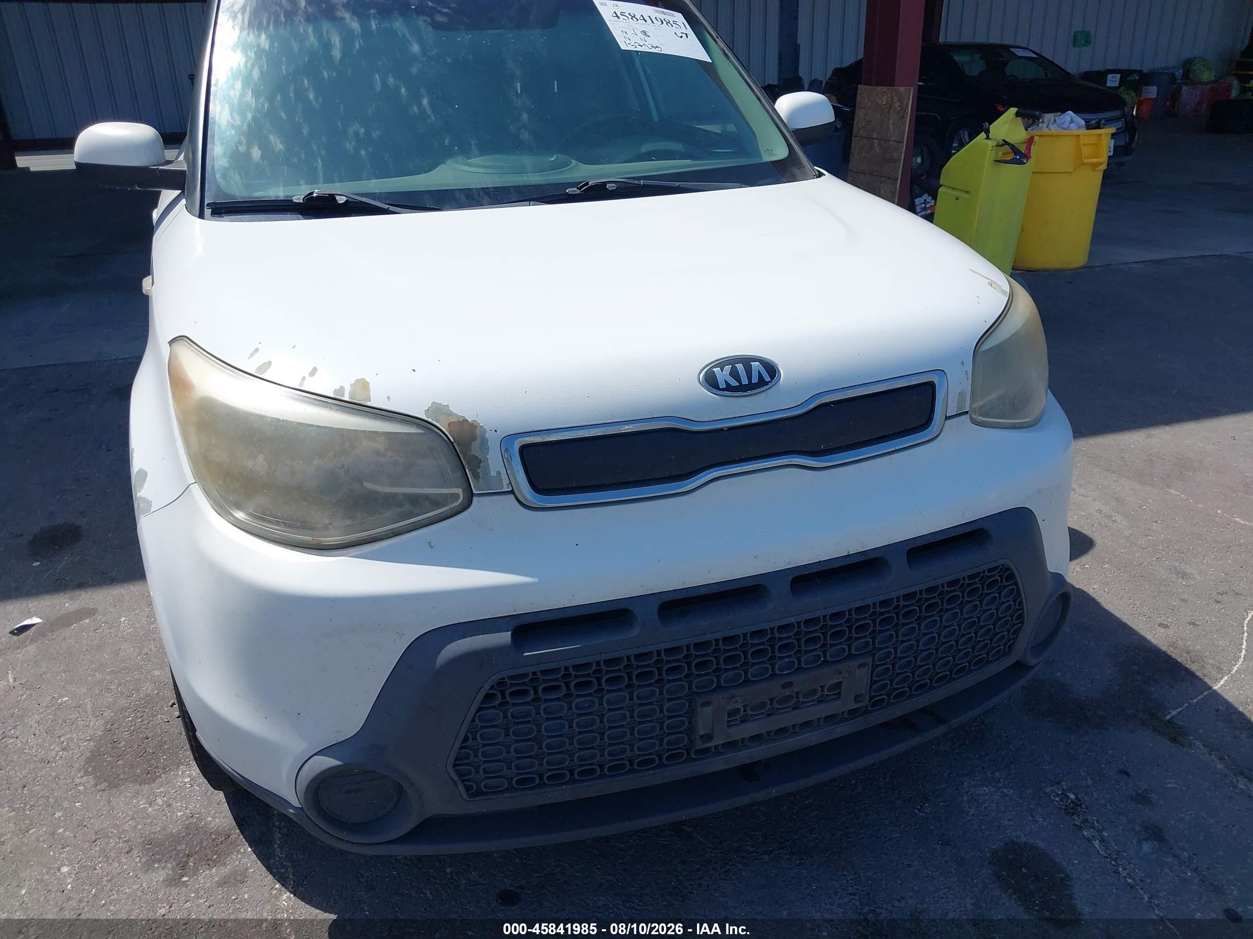 2014 Kia Soul   Белый vin: KNDJN2A23E7094858