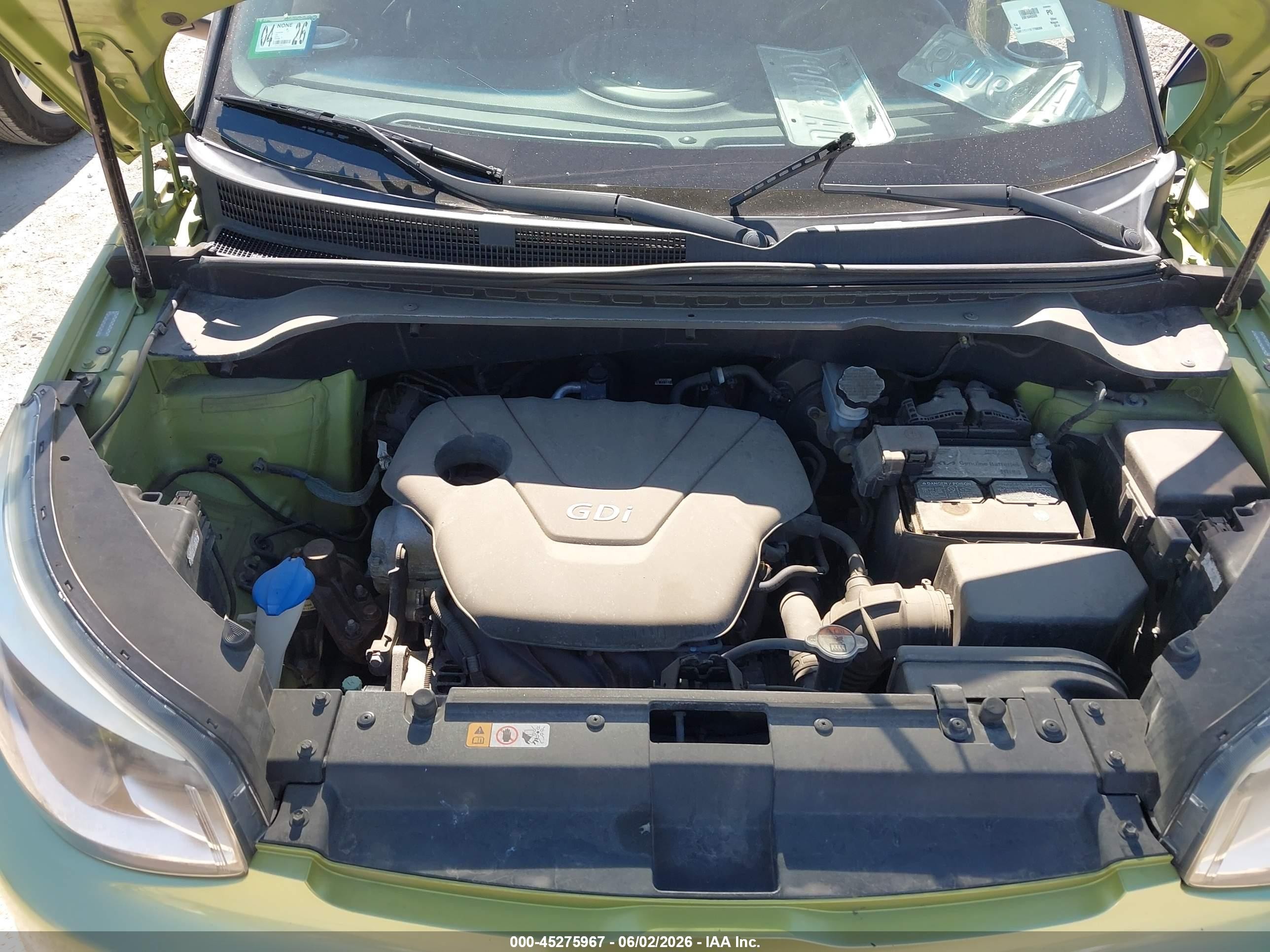 2014 Kia Soul   Green vin: KNDJN2A23E7709358