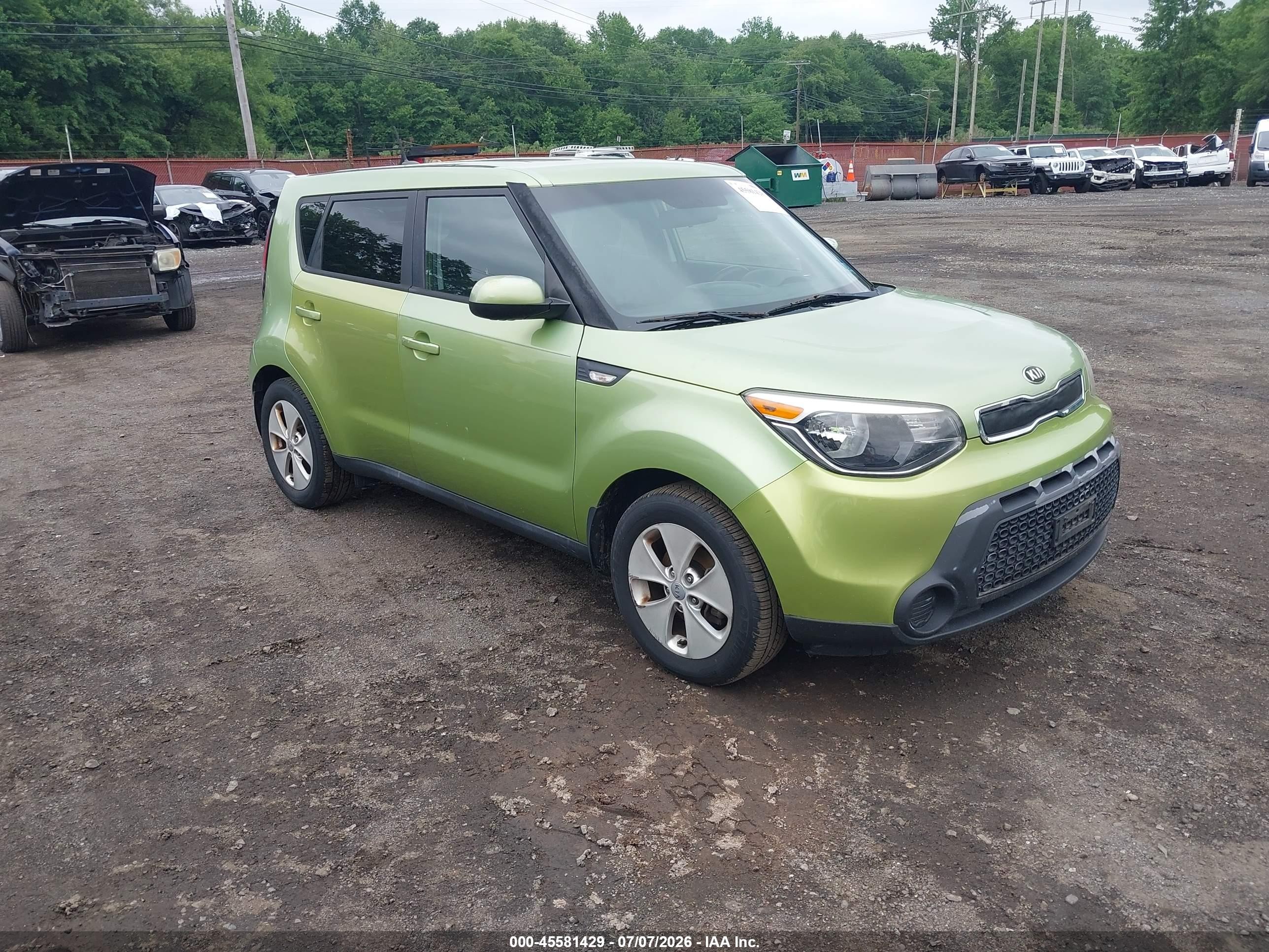 2014 Kia Soul   Green vin: KNDJN2A23E7716035