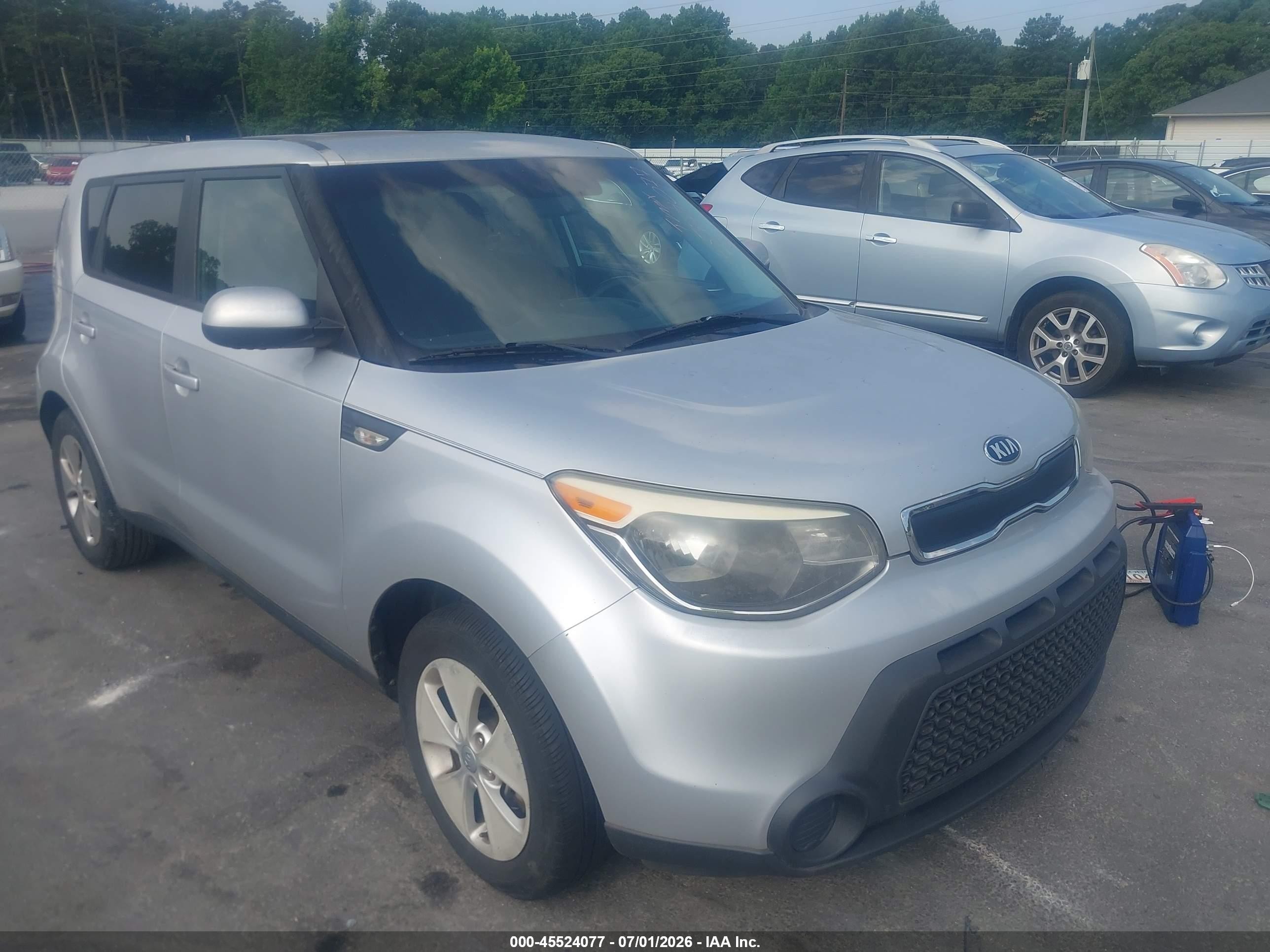 2014 Kia Soul   Серебряный vin: KNDJN2A23E7730260