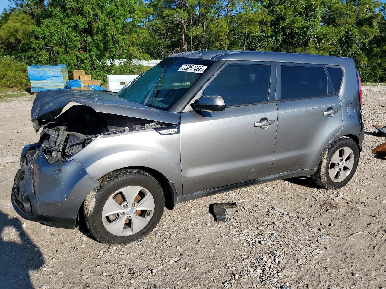 2015 Kia Soul Base Gray vin: KNDJN2A23F7127956