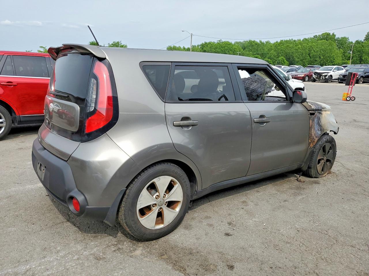 2015 Kia Soul Base Gray vin: KNDJN2A23F7173545