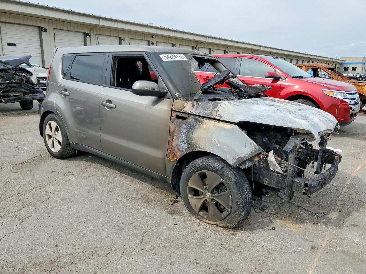 2015 Kia Soul Base Gray vin: KNDJN2A23F7173545