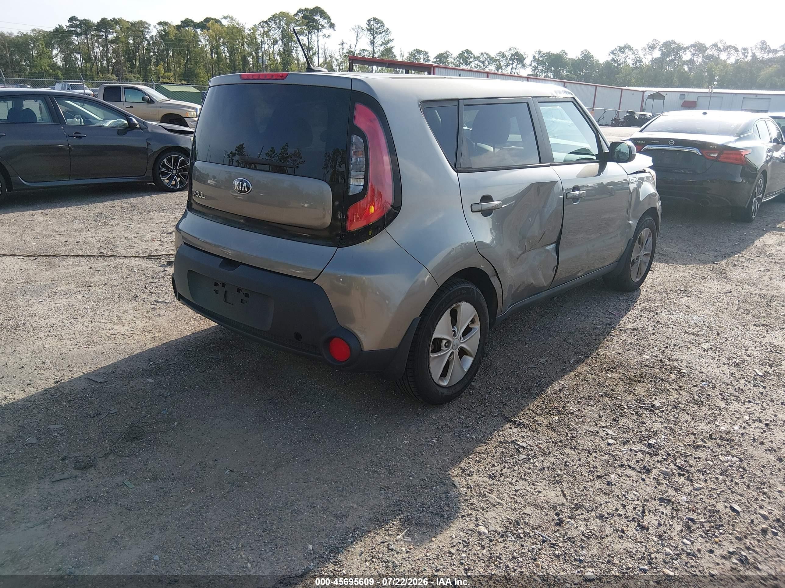 2015 Kia Soul   Gray vin: KNDJN2A23F7181063