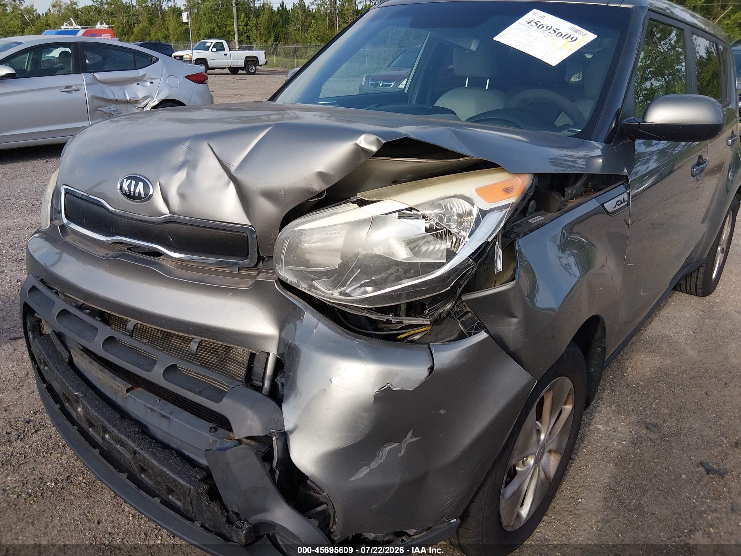 2015 Kia Soul   Gray vin: KNDJN2A23F7181063