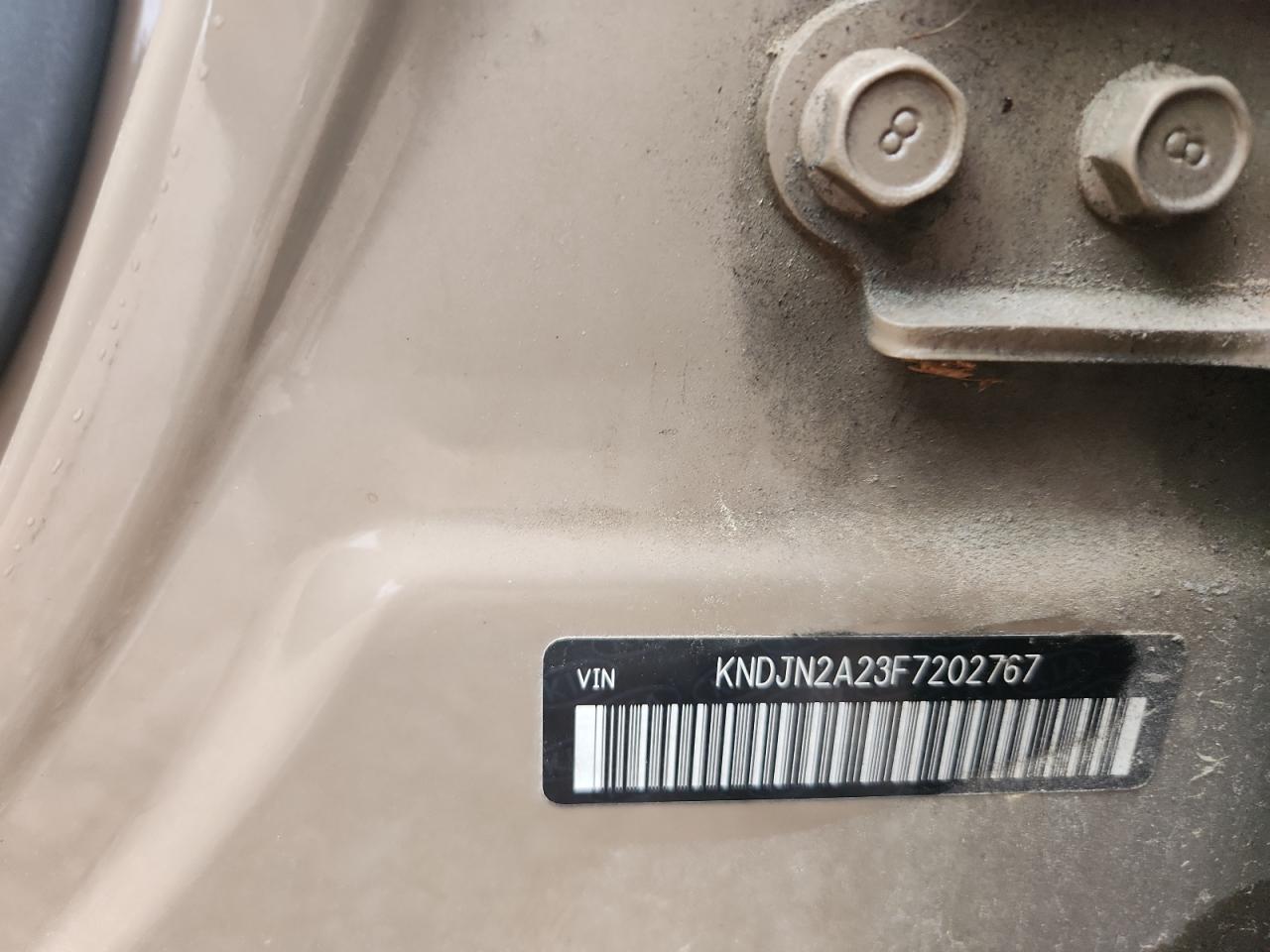 2015 Kia Soul Base Желто-коричневый vin: KNDJN2A23F7202767
