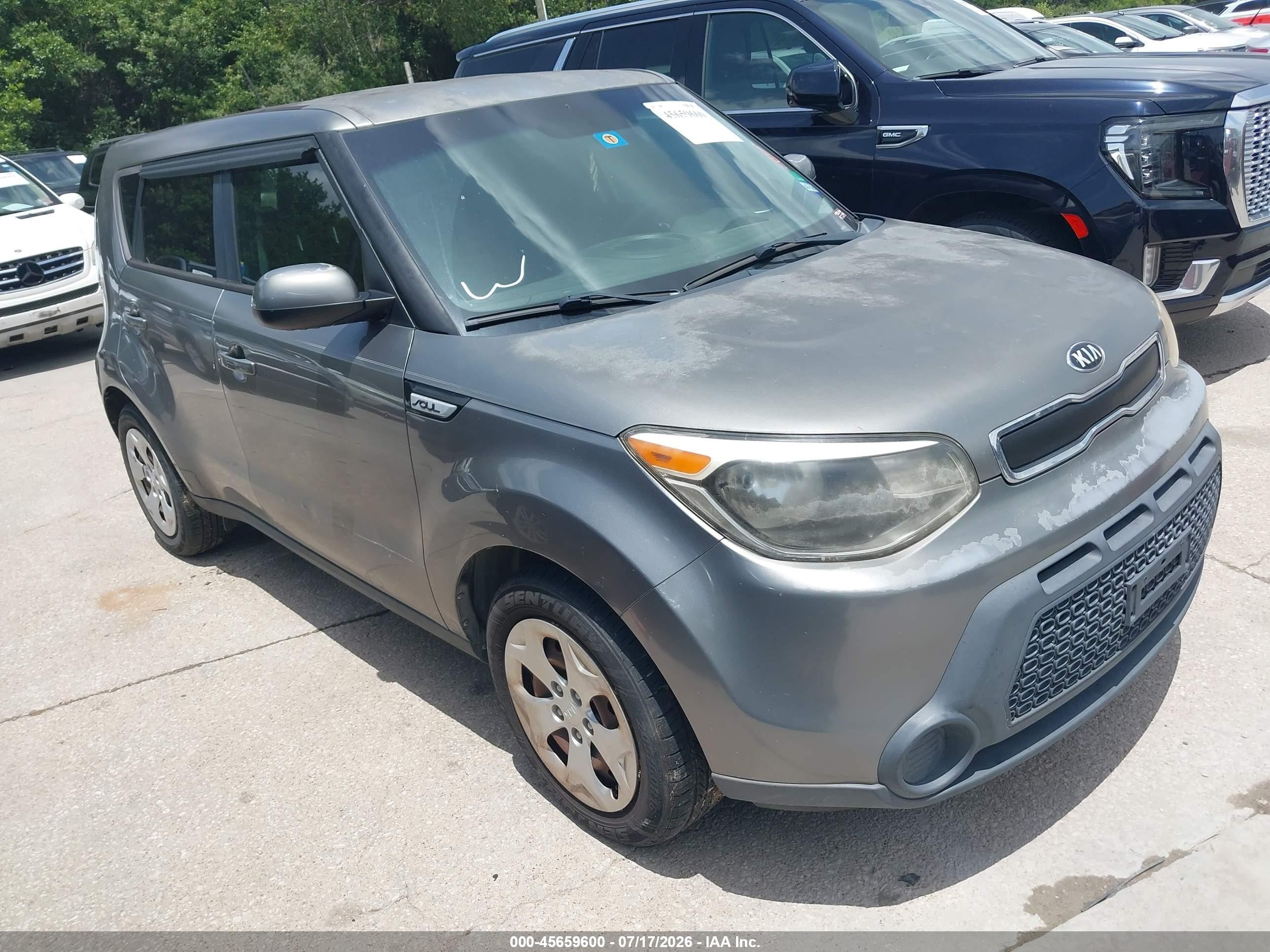 2015 Kia Soul   Gray vin: KNDJN2A23F7214403