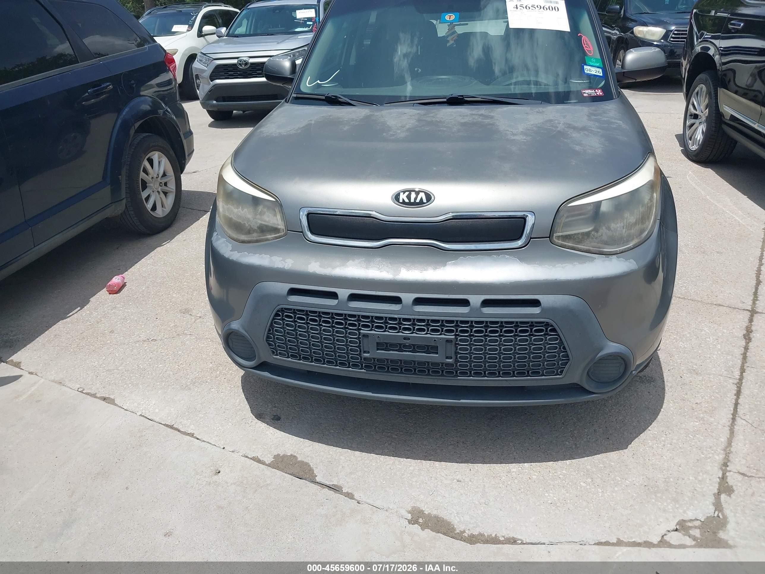 2015 Kia Soul   Gray vin: KNDJN2A23F7214403