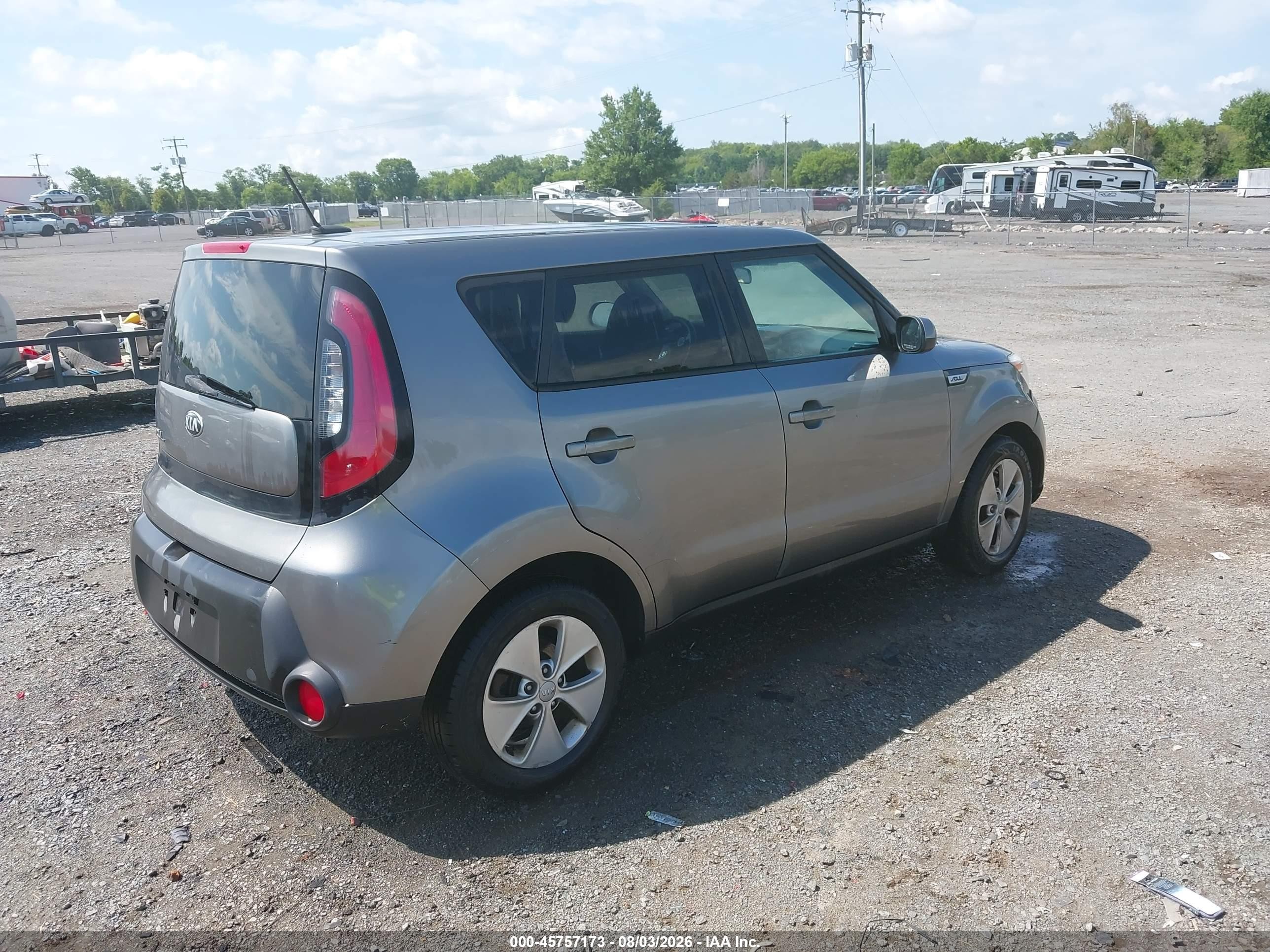 2015 Kia Soul   Gray vin: KNDJN2A23F7224851