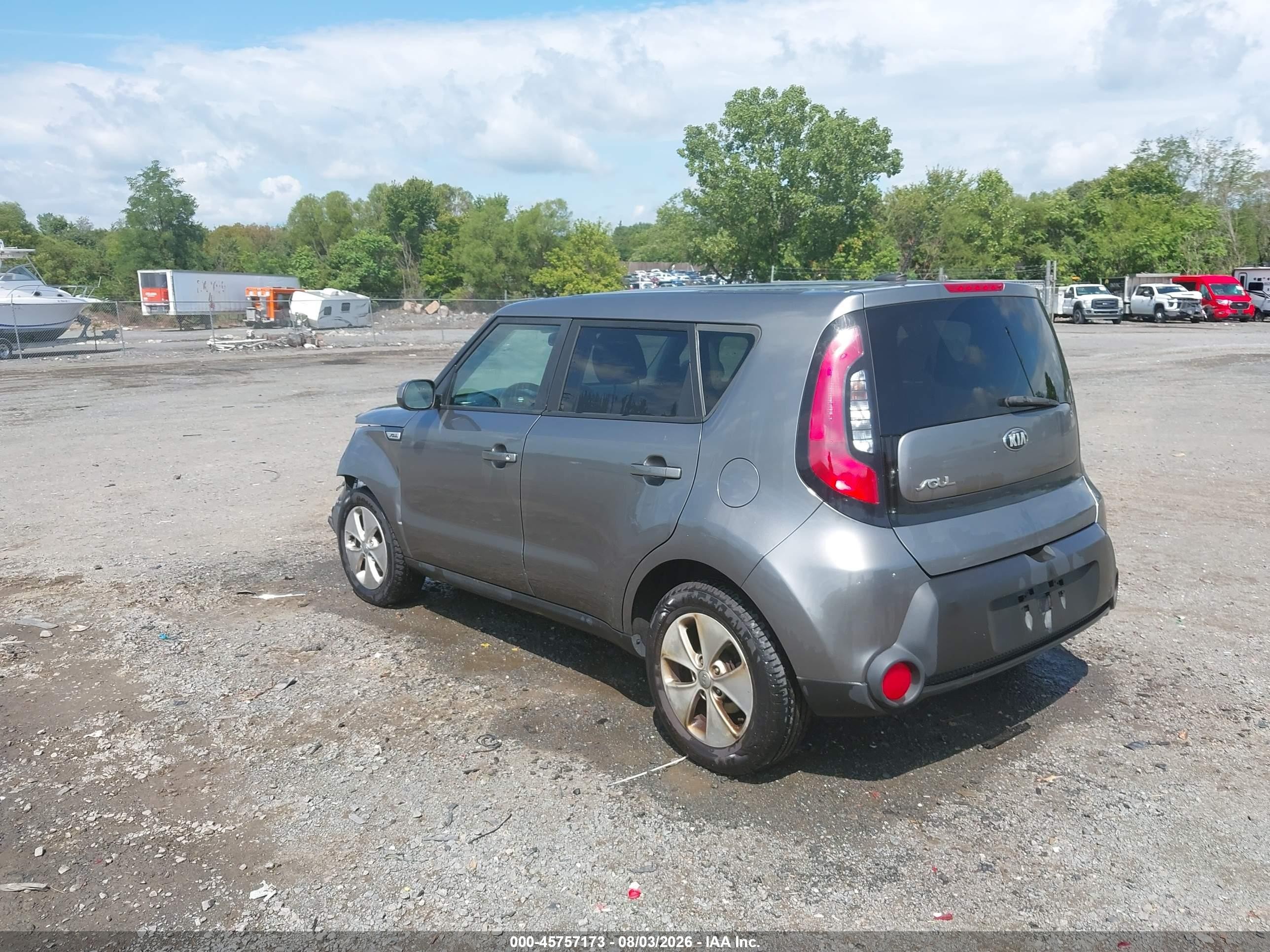 2015 Kia Soul   Gray vin: KNDJN2A23F7224851