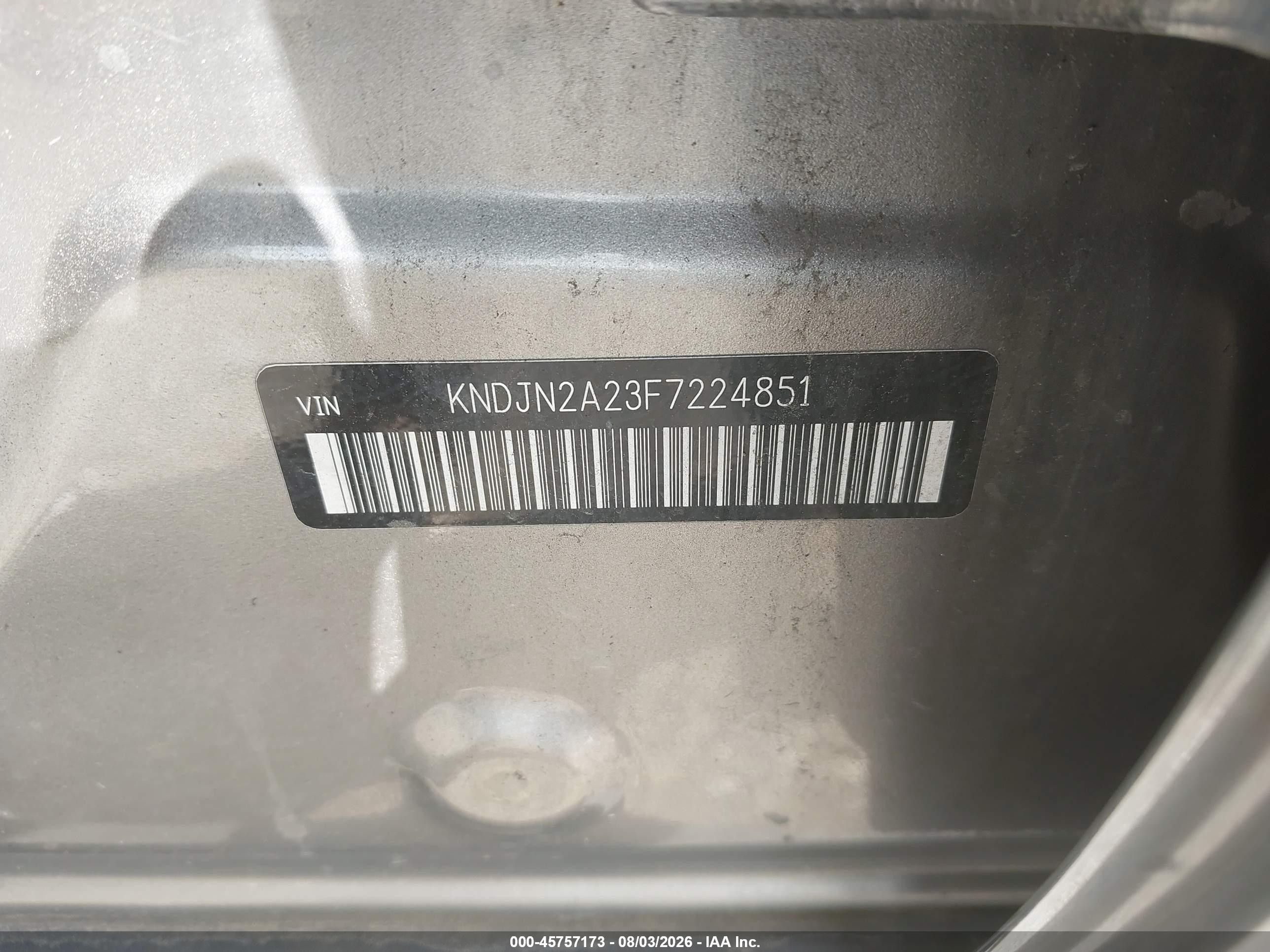 2015 Kia Soul   Gray vin: KNDJN2A23F7224851