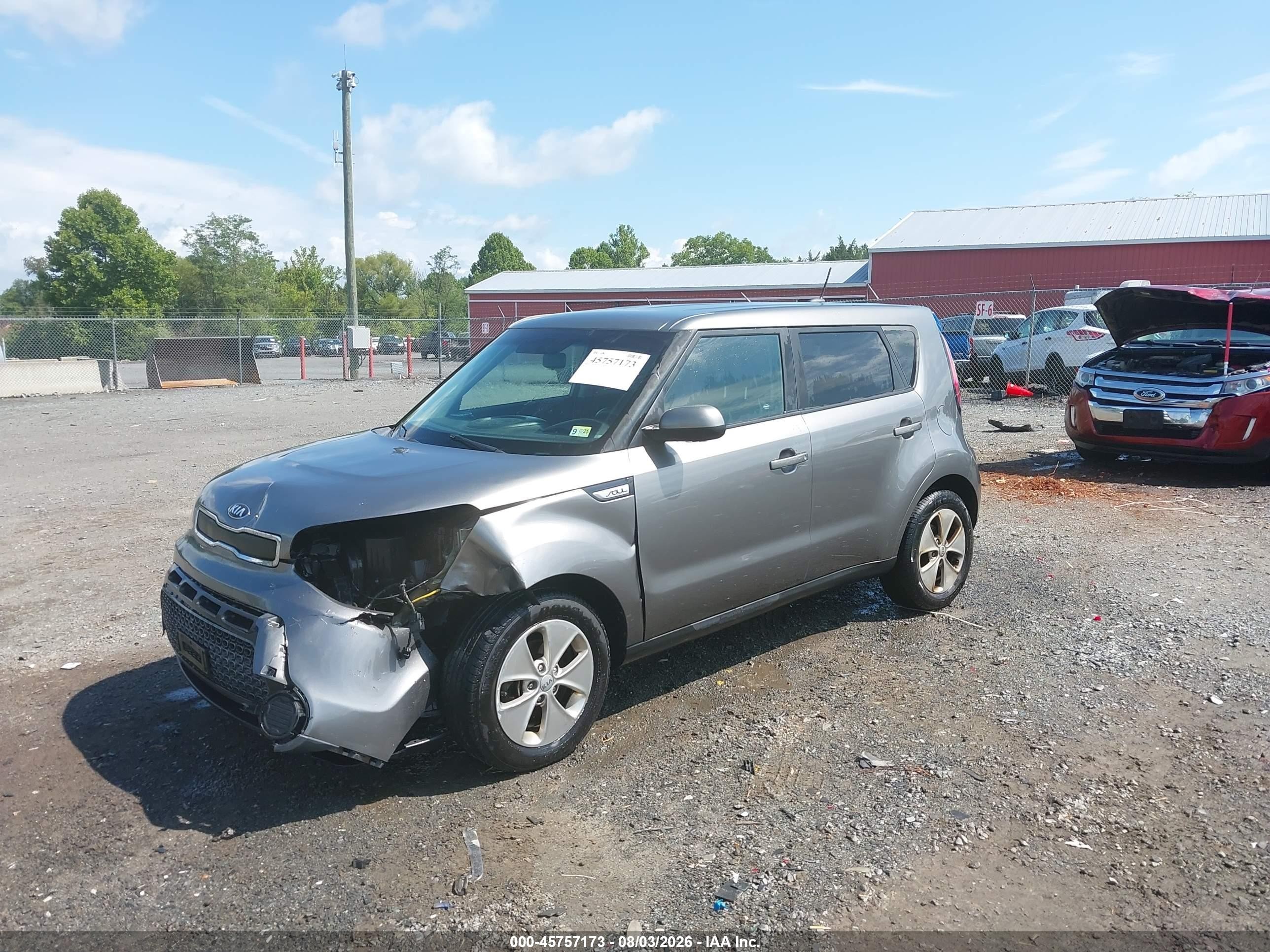 2015 Kia Soul   Gray vin: KNDJN2A23F7224851