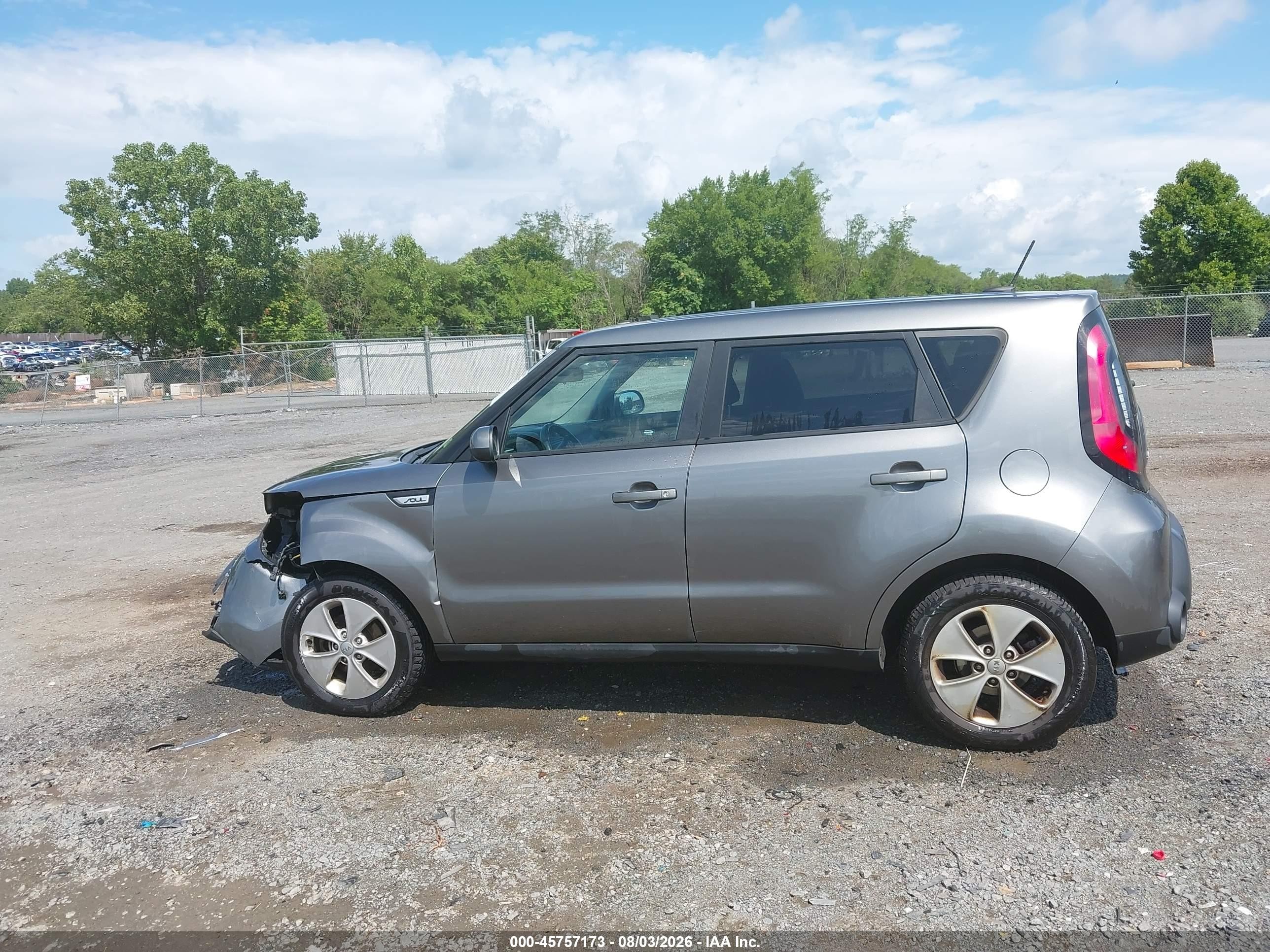 2015 Kia Soul   Gray vin: KNDJN2A23F7224851
