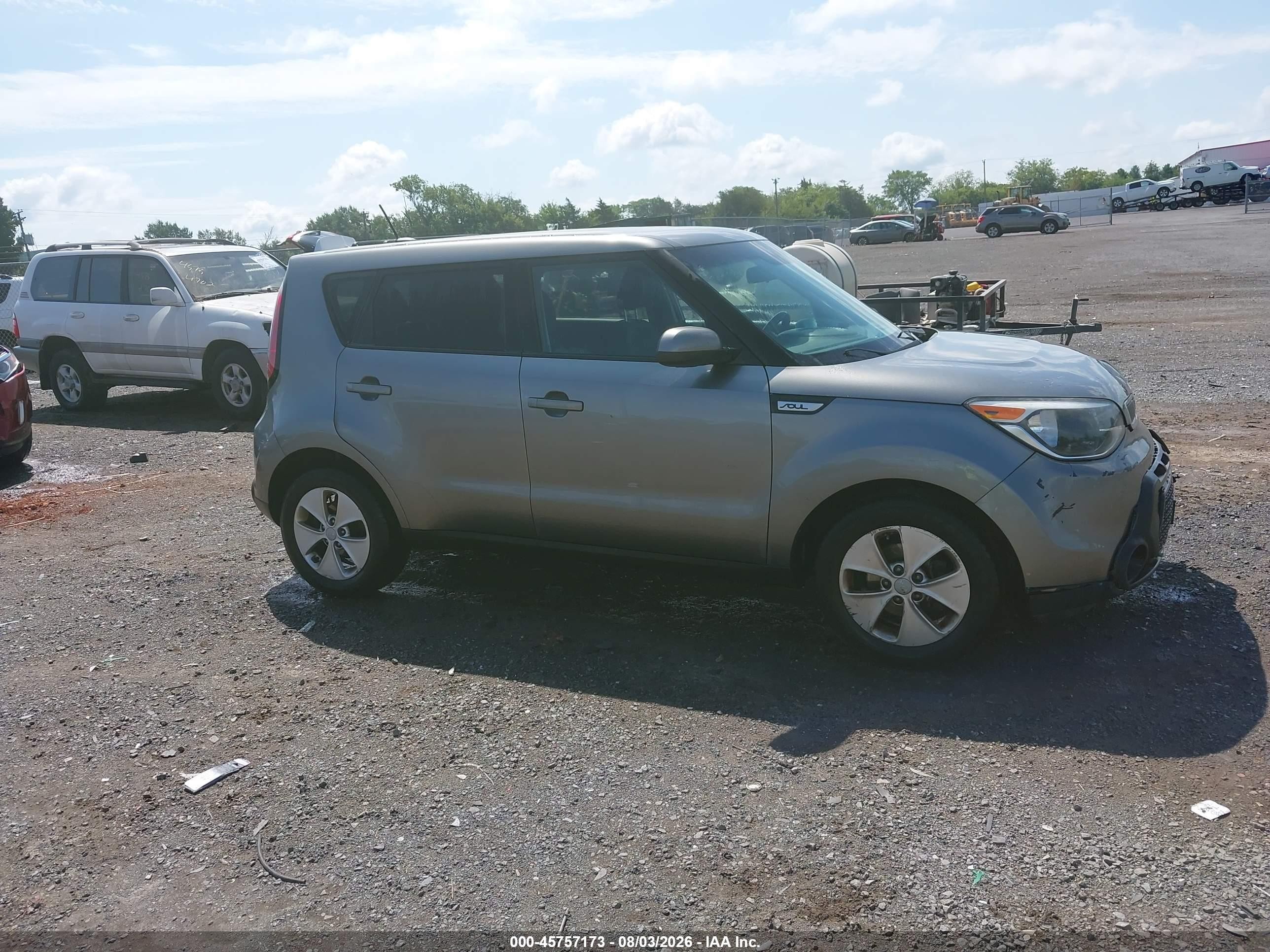 2015 Kia Soul   Gray vin: KNDJN2A23F7224851