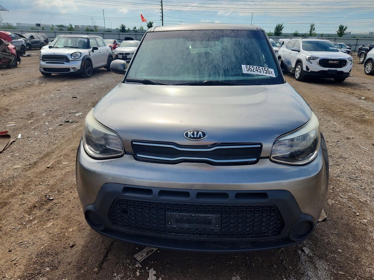 2015 Kia Soul Gray vin: KNDJN2A23F7226650