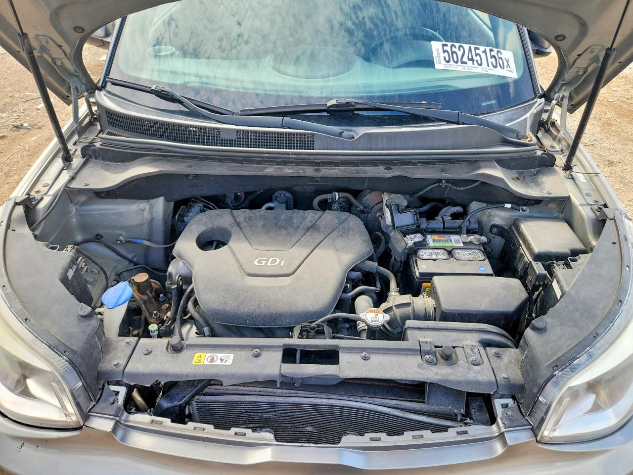 2015 Kia Soul Gray vin: KNDJN2A23F7226650