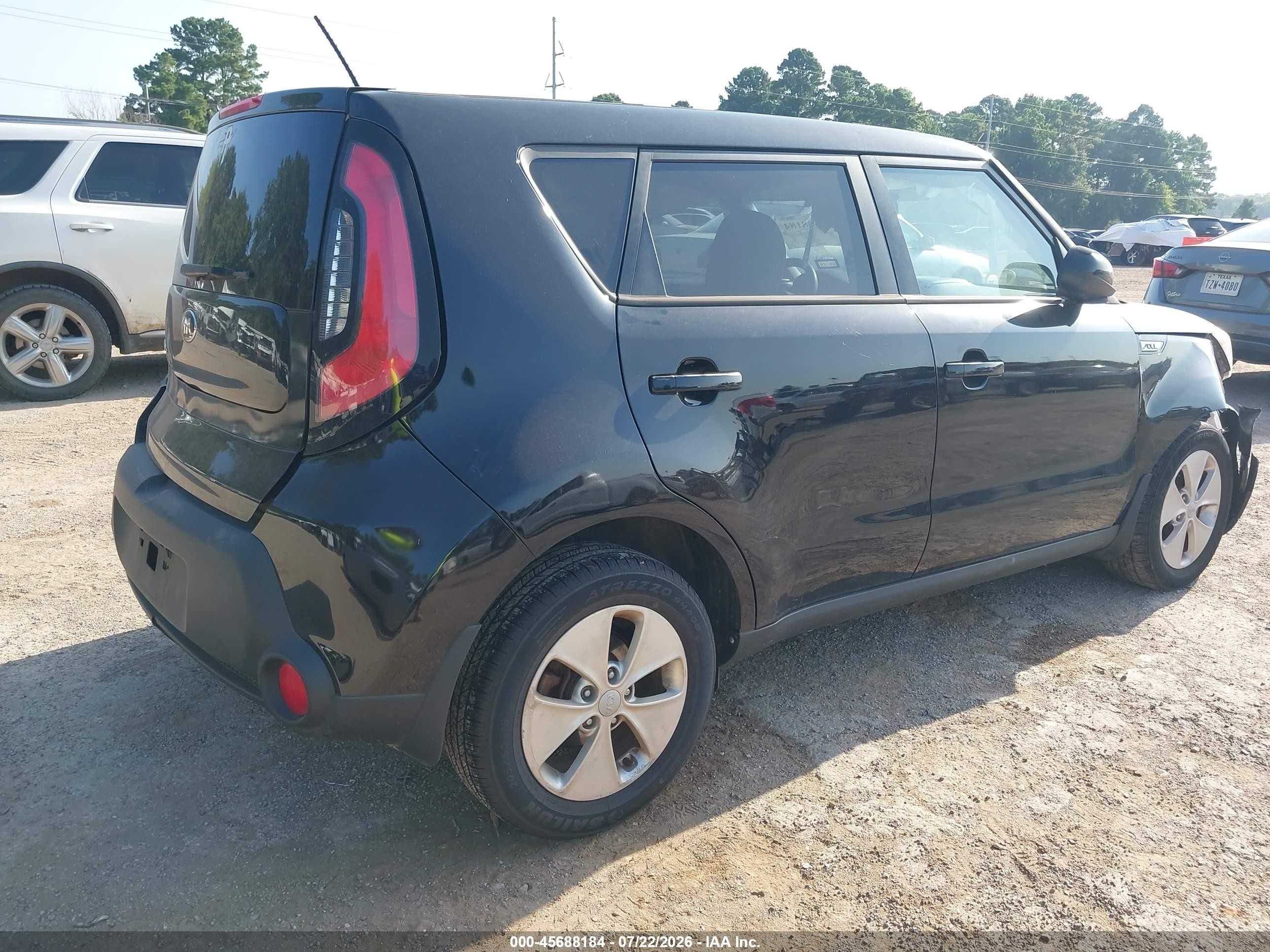 2015 Kia Soul   Black vin: KNDJN2A23F7768010