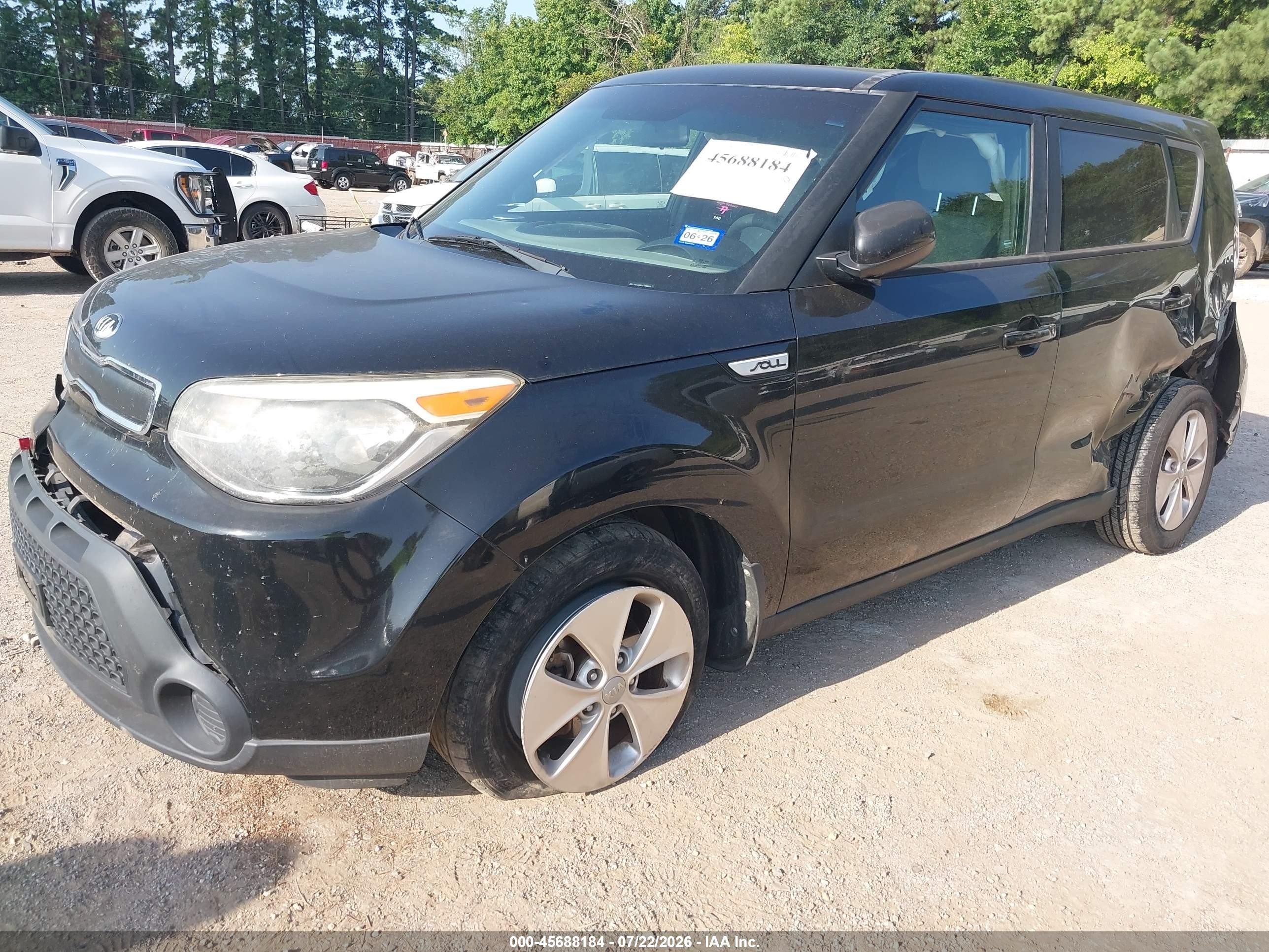 2015 Kia Soul   Black vin: KNDJN2A23F7768010