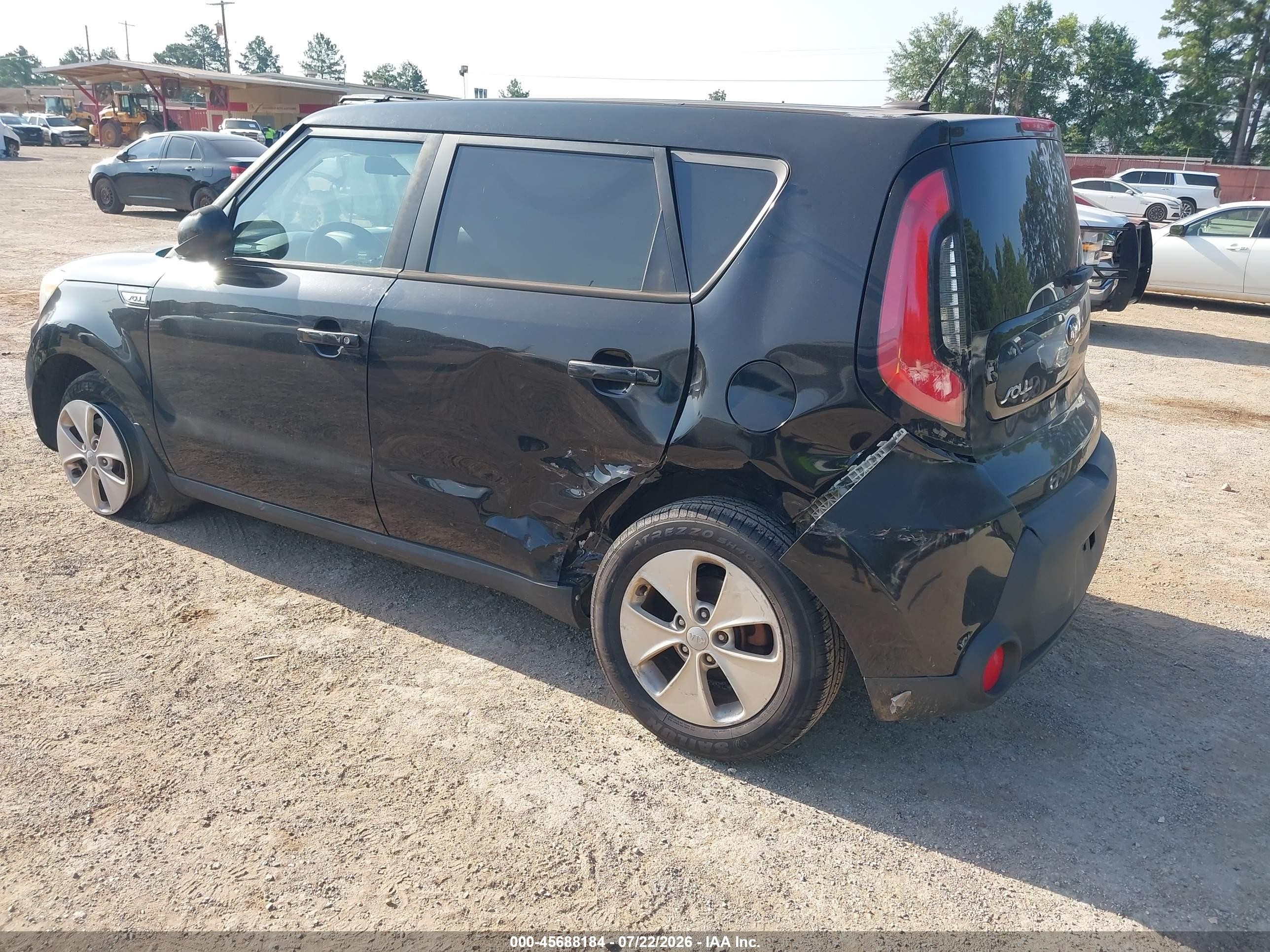 2015 Kia Soul   Black vin: KNDJN2A23F7768010
