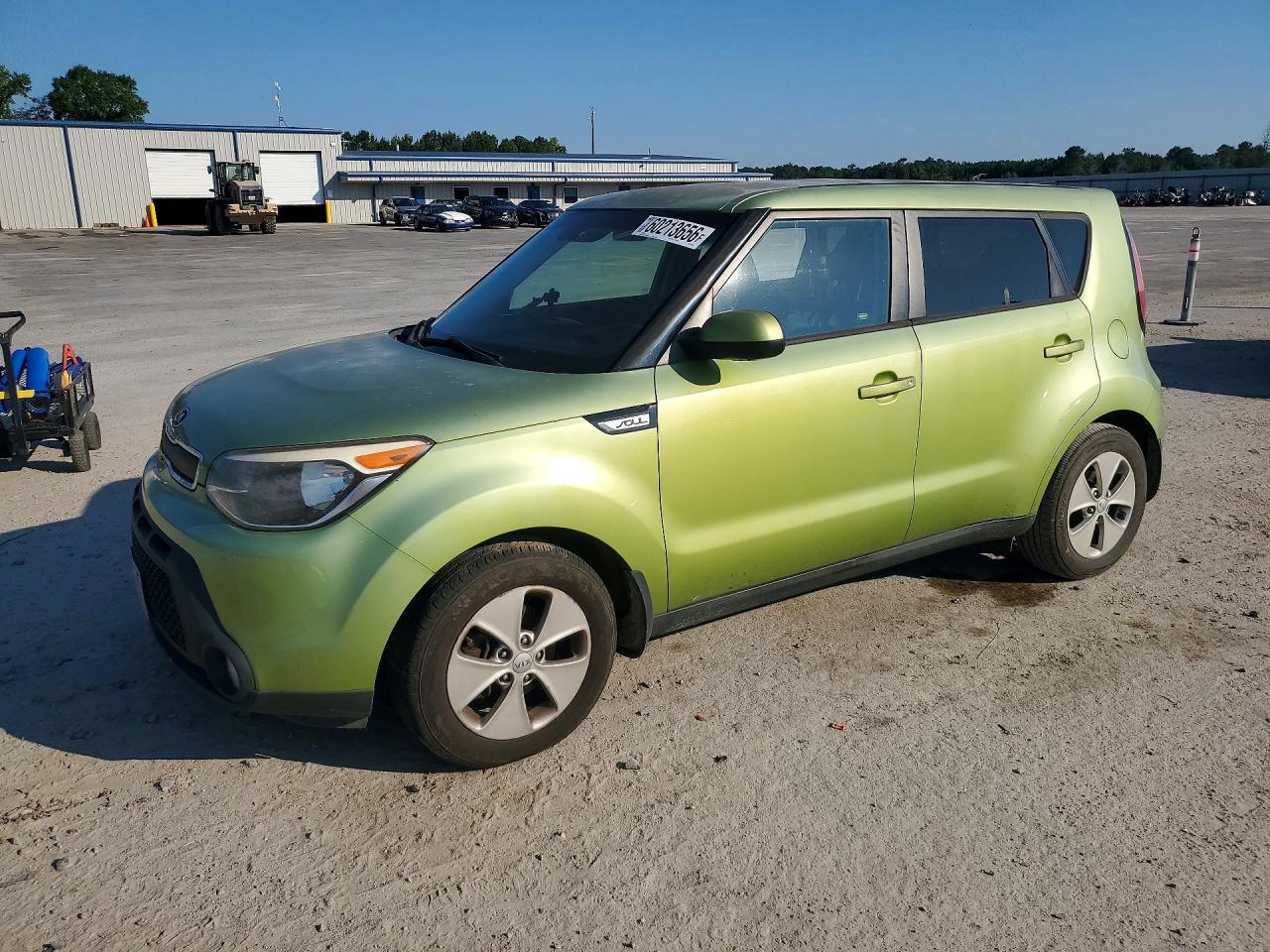 2015 Kia Soul Base Зеленый vin: KNDJN2A23F7790878