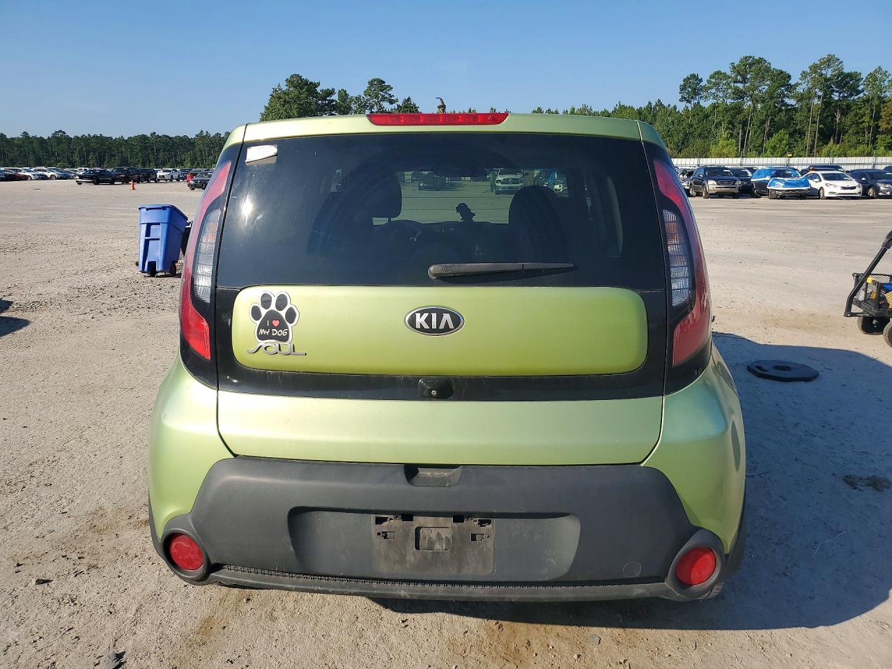 2015 Kia Soul Base Зеленый vin: KNDJN2A23F7790878