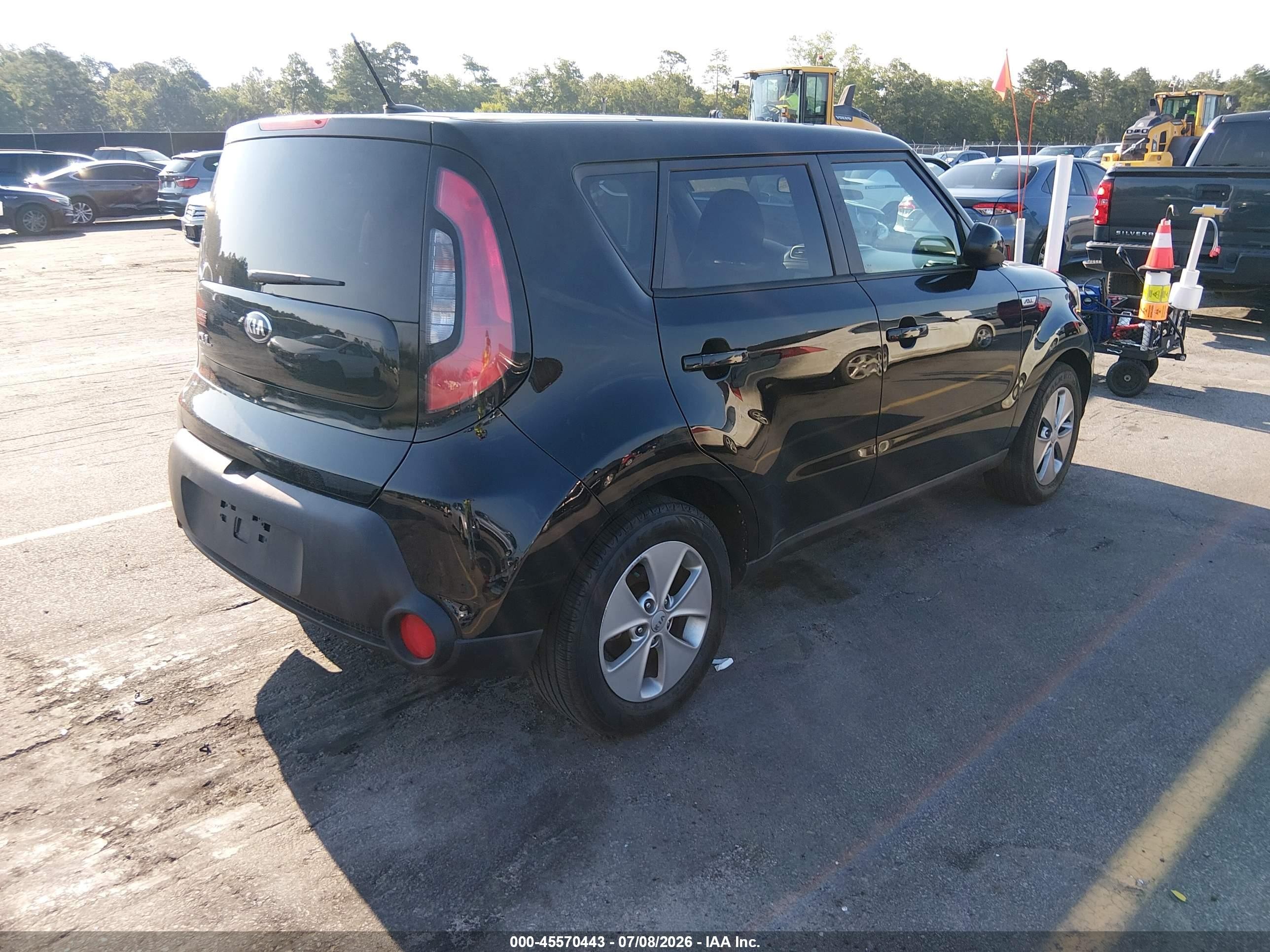 2015 Kia Soul   Black vin: KNDJN2A23F7800809