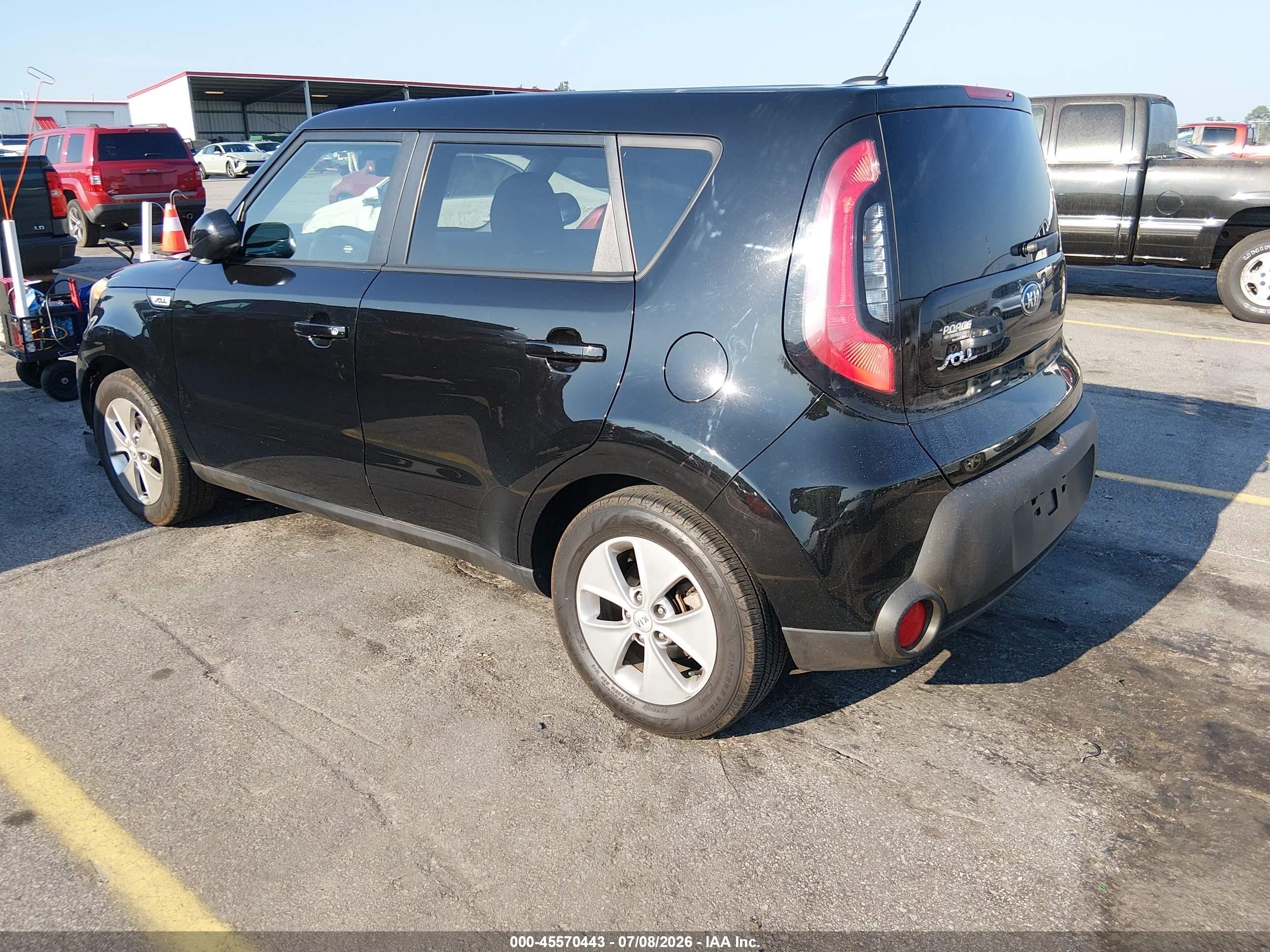 2015 Kia Soul   Black vin: KNDJN2A23F7800809
