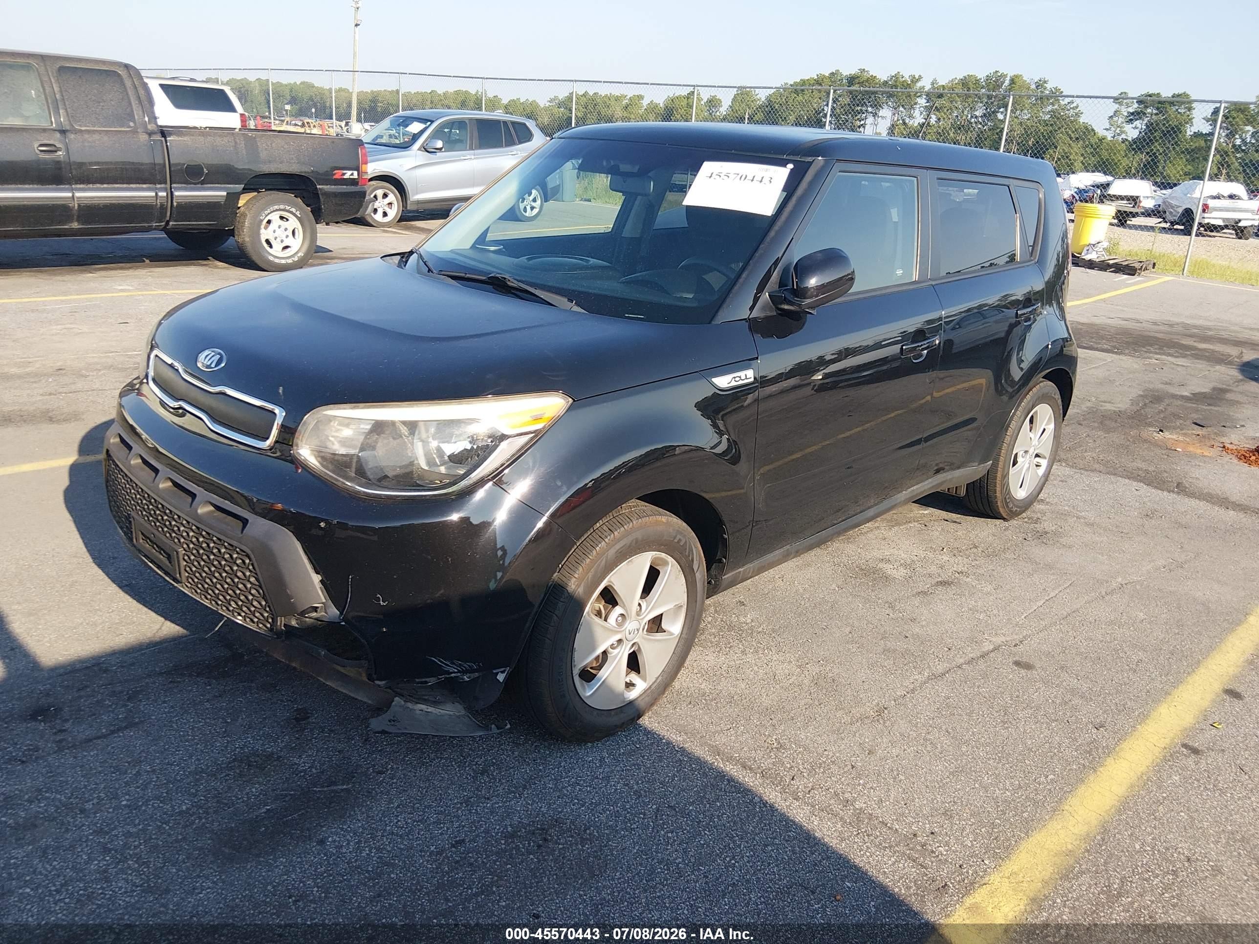 2015 Kia Soul   Black vin: KNDJN2A23F7800809