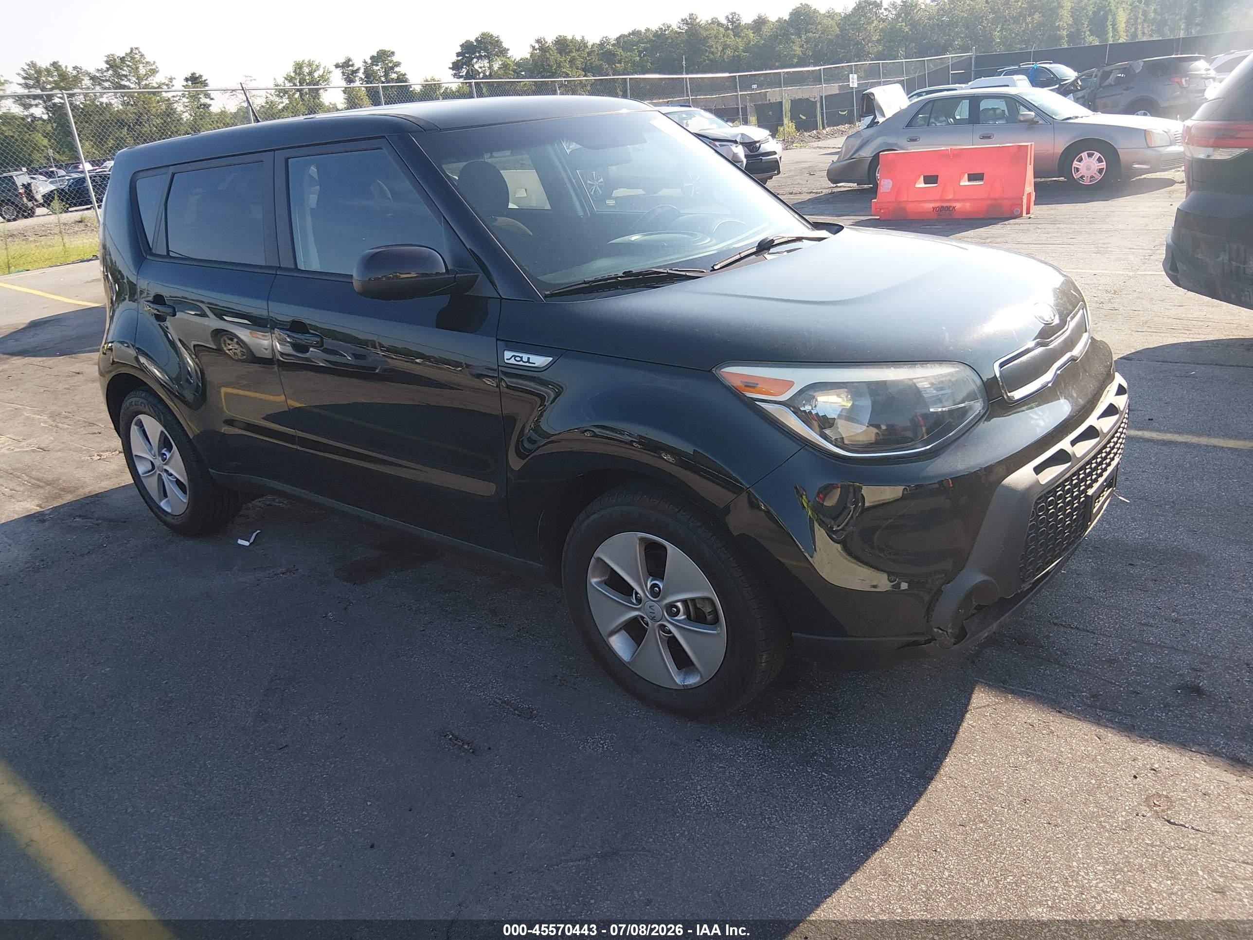 2015 Kia Soul   Black vin: KNDJN2A23F7800809