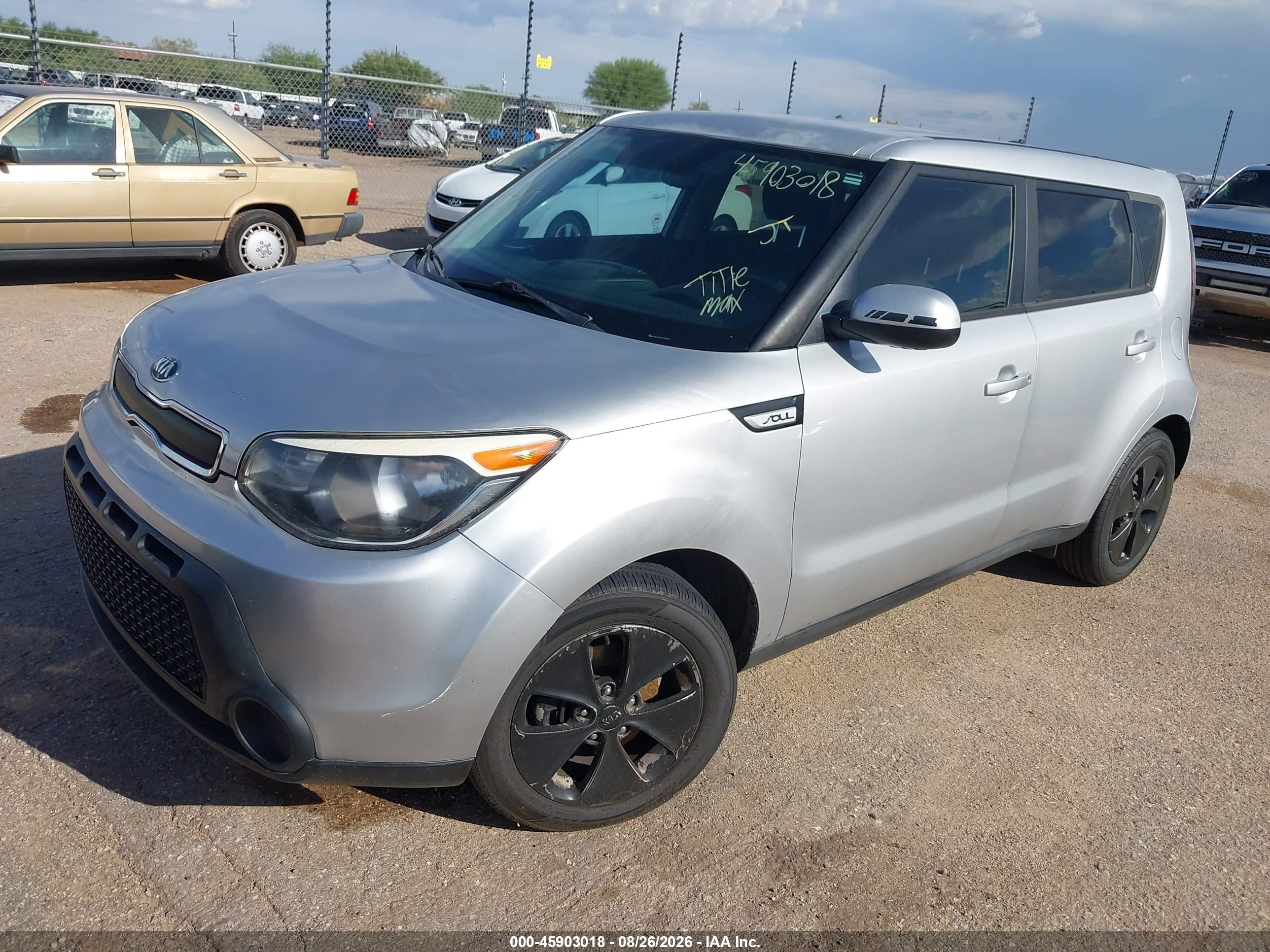 2015 Kia Soul   Silver vin: KNDJN2A23F7816671