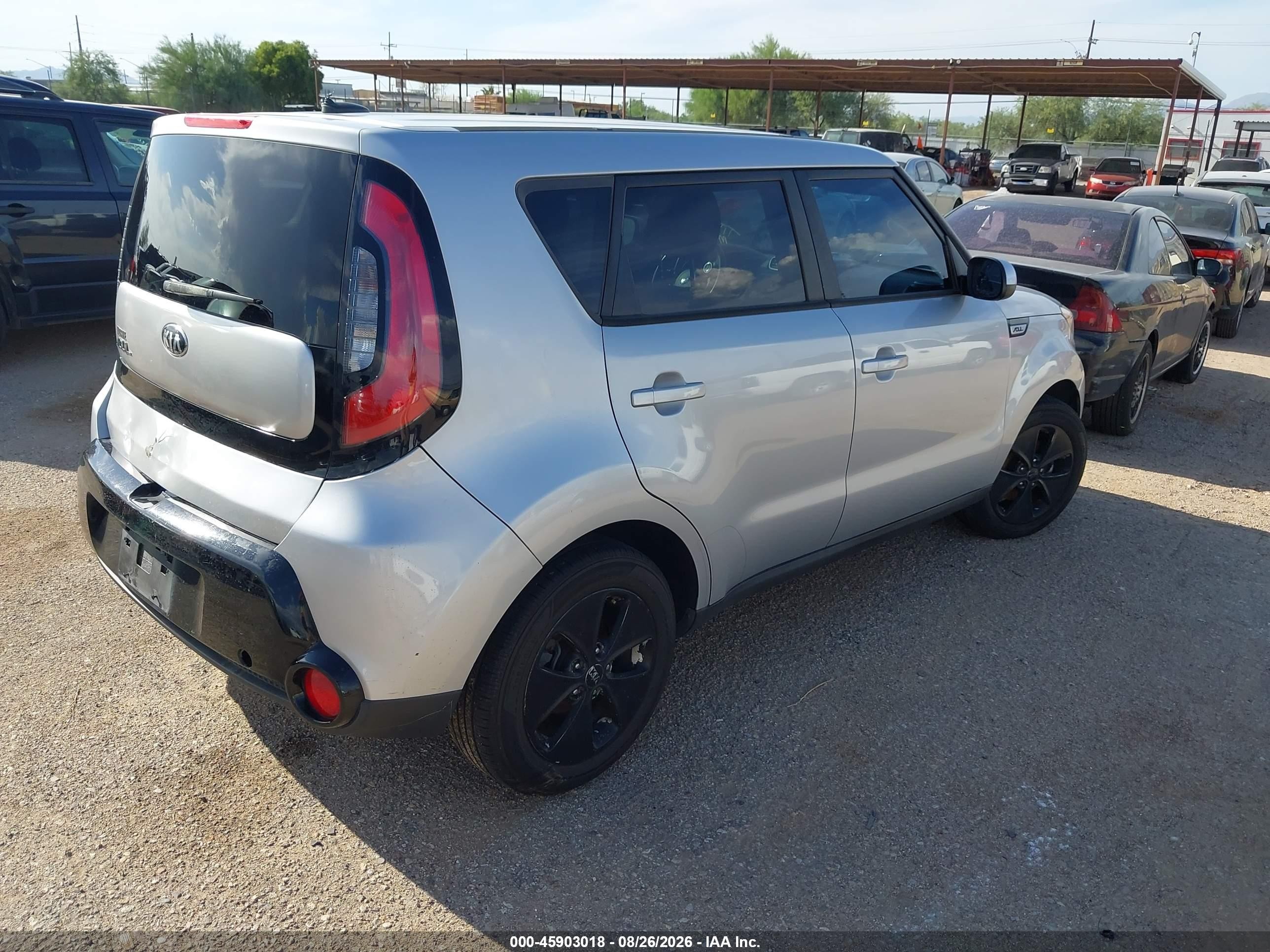 2015 Kia Soul   Silver vin: KNDJN2A23F7816671